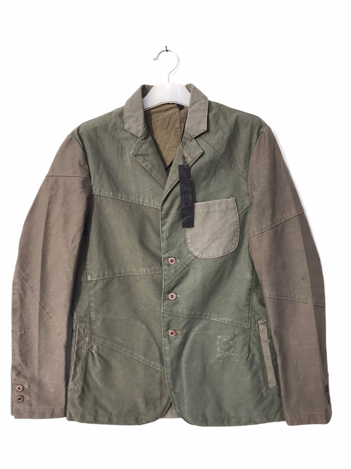 Japanese Brand SEEth Patchwork Duck Canvas Jacket Size US M / EU 48-50 / 2 - 1 Thumbnail