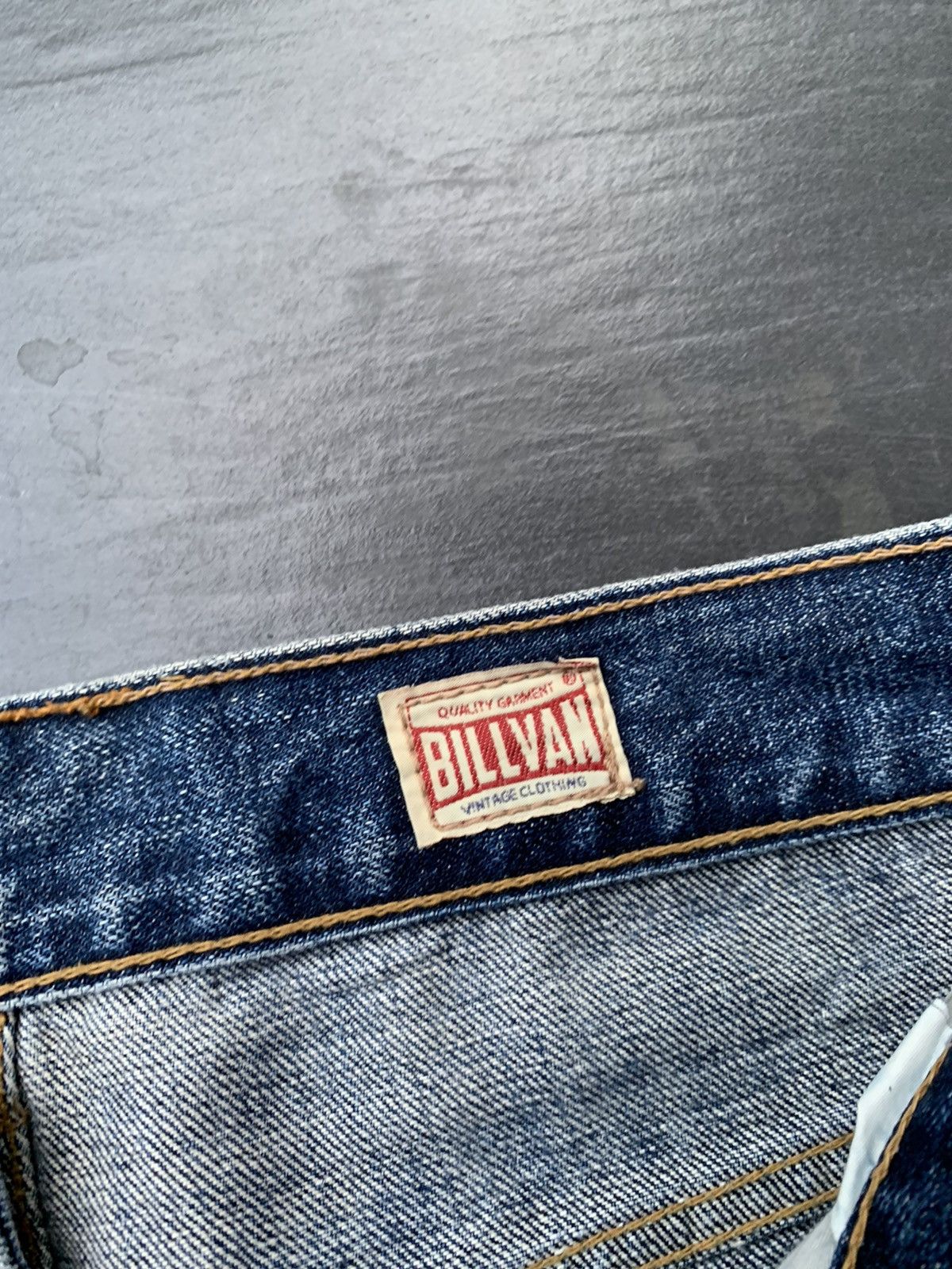 Japanese Brand Billvan Faded Wash Distressed Denim Size US 33 - 9 Thumbnail