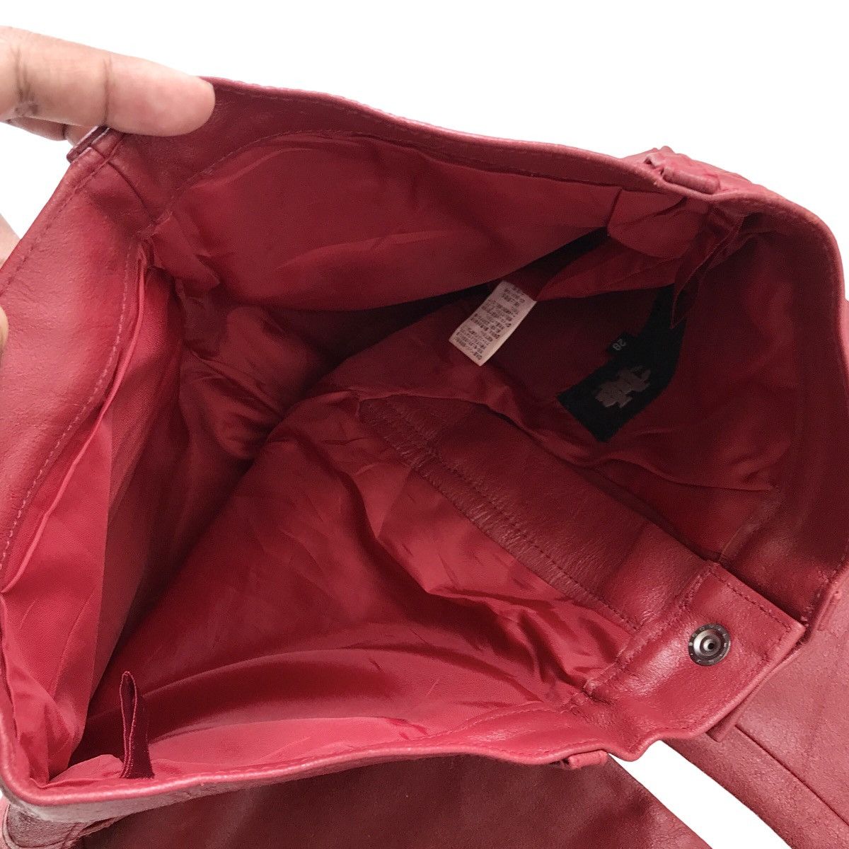 Genuine Leather NCB Japan Oxblood Genuine Cowhide Full Leather Pants Size US 28 / EU 44 - 13 Thumbnail