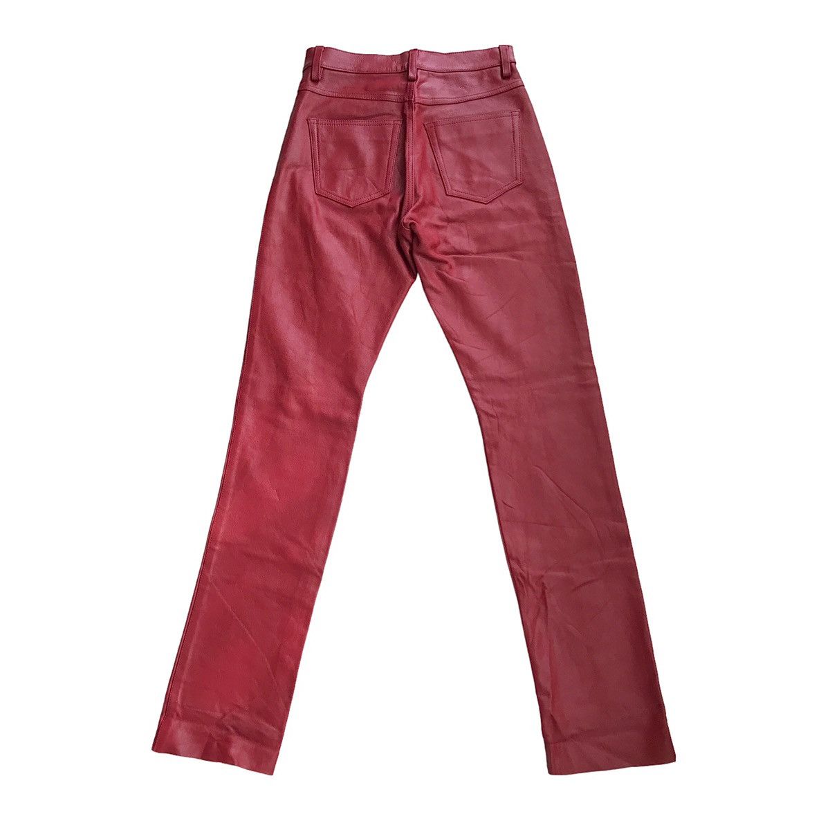 Genuine Leather NCB Japan Oxblood Genuine Cowhide Full Leather Pants Size US 28 / EU 44 - 3 Thumbnail