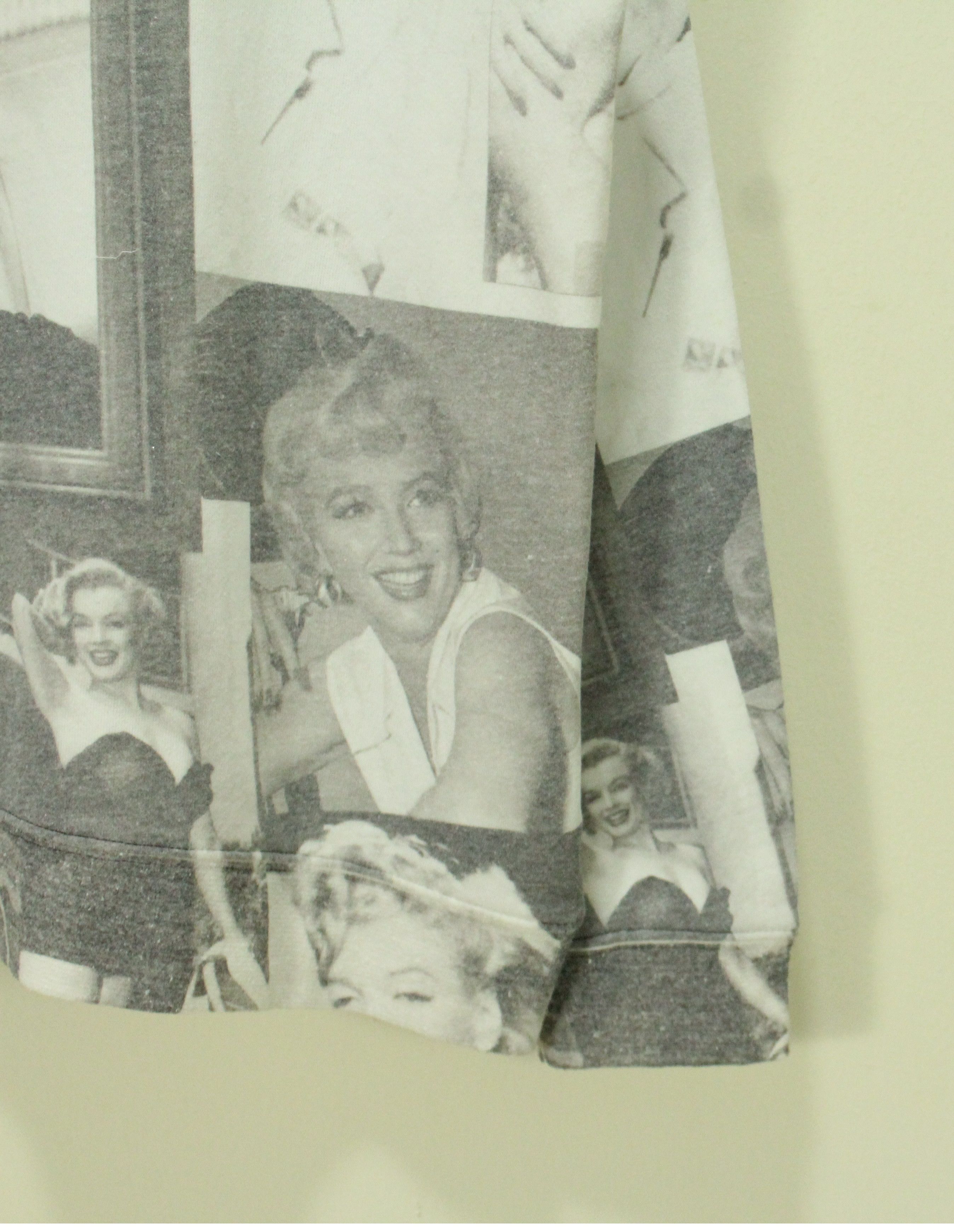 Designer × Marilyn Manson MARILYN MONROE Sweatshirt Red Carpet Noir Size US M / EU 48-50 / 2 - 2 Thumbnail