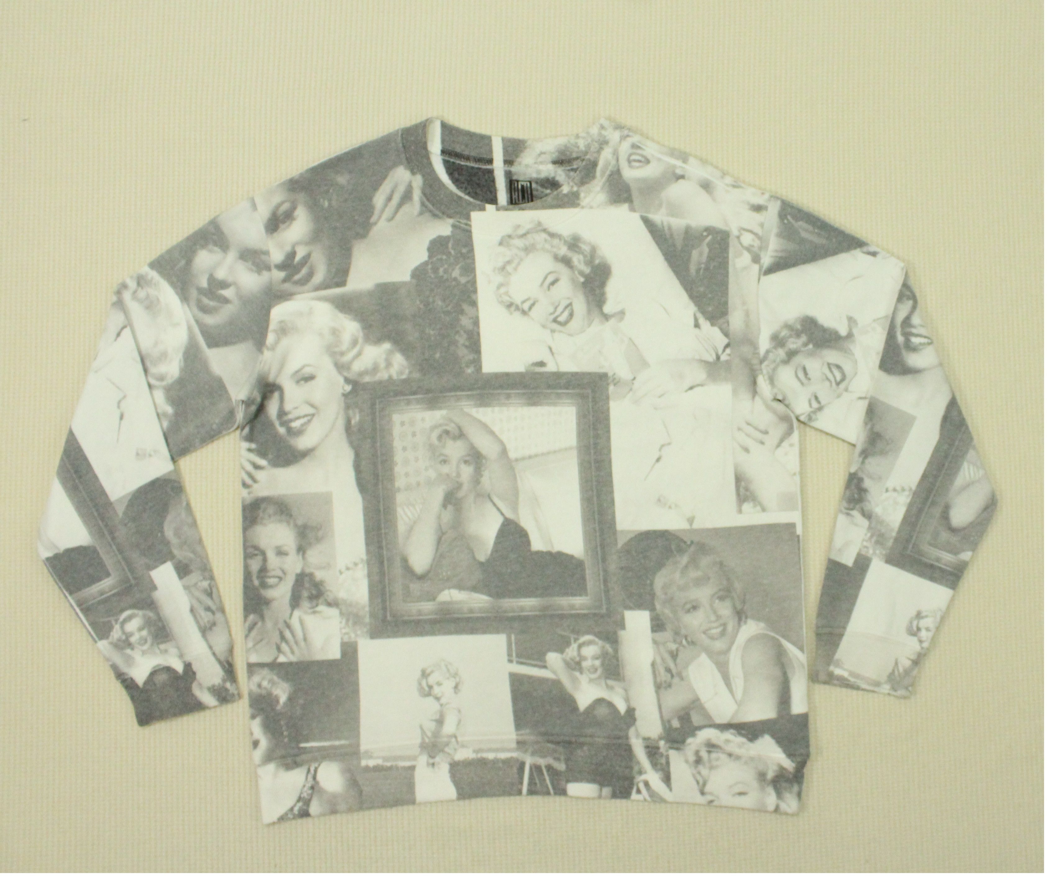 Designer × Marilyn Manson MARILYN MONROE Sweatshirt Red Carpet Noir Size US M / EU 48-50 / 2 - 5 Thumbnail