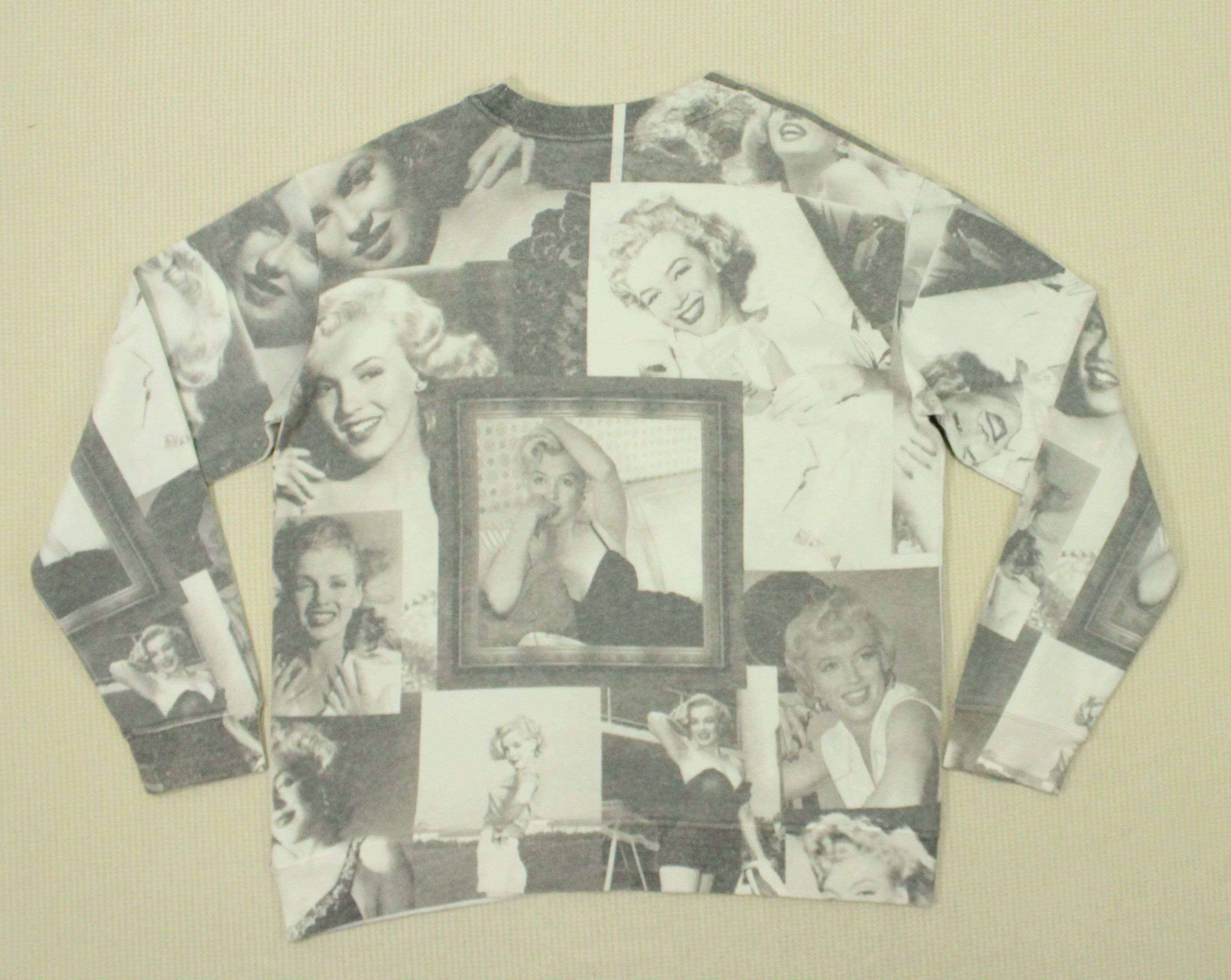 Designer × Marilyn Manson MARILYN MONROE Sweatshirt Red Carpet Noir Size US M / EU 48-50 / 2 - 6 Thumbnail