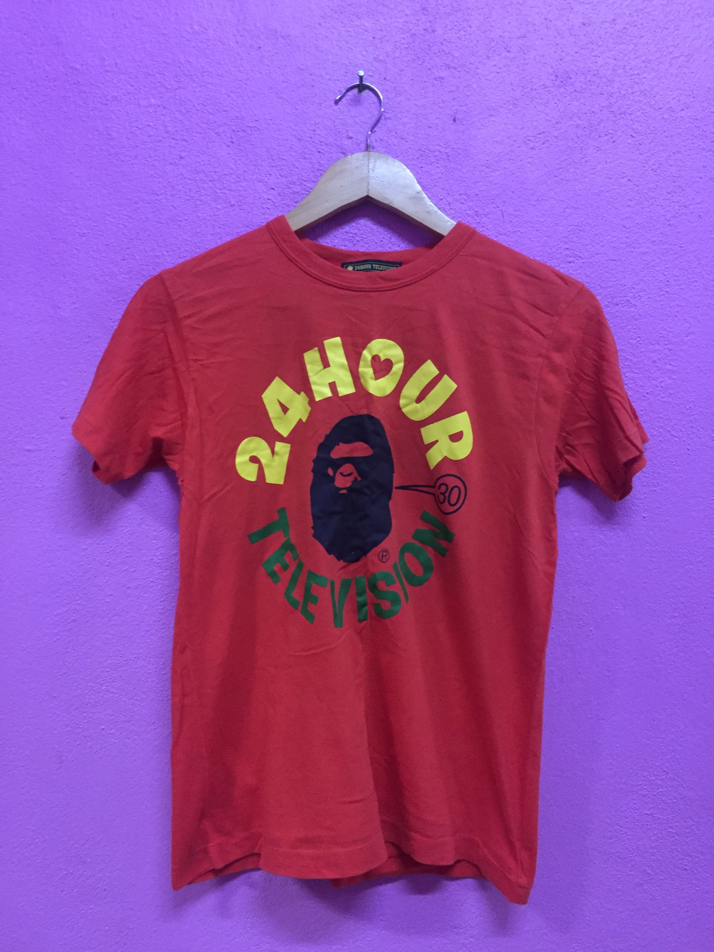 Japanese Brand 24 Hour Television A Bathing Ape T-Shirts Size S Size US S / EU 44-46 / 1 - 1 Thumbnail