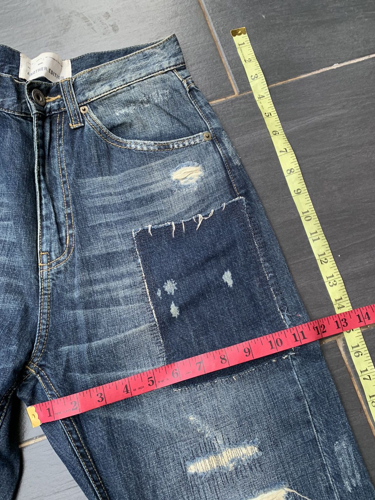 Japanese Brand Another Edition Distresed Custom Denim Size US 28 / EU 44 - 15 Thumbnail