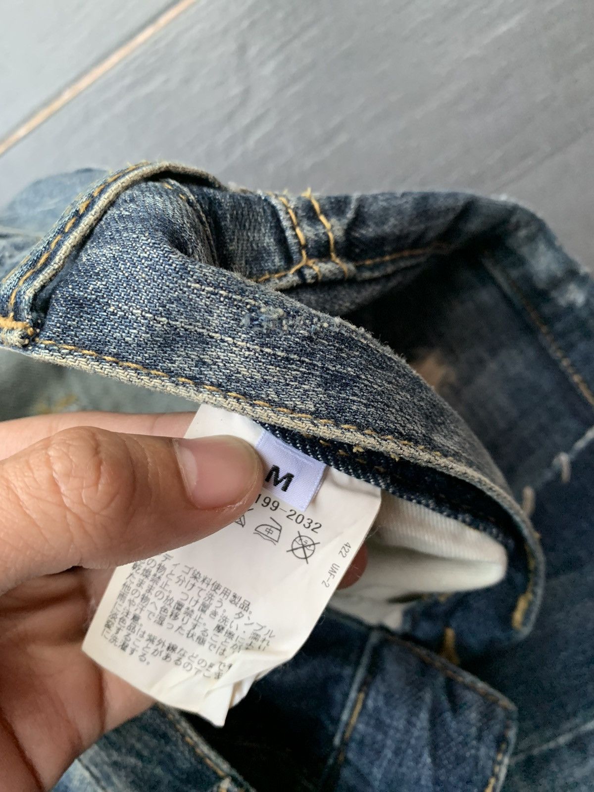 Japanese Brand Another Edition Distresed Custom Denim Size US 28 / EU 44 - 6 Thumbnail