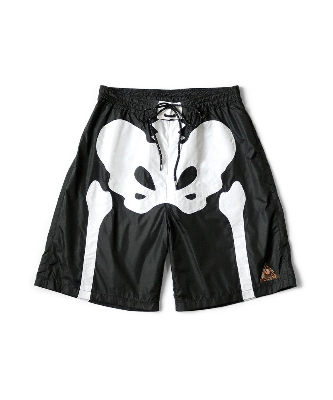 image of Kapital Bone Swim Shorts Size 2 in Black, Men's