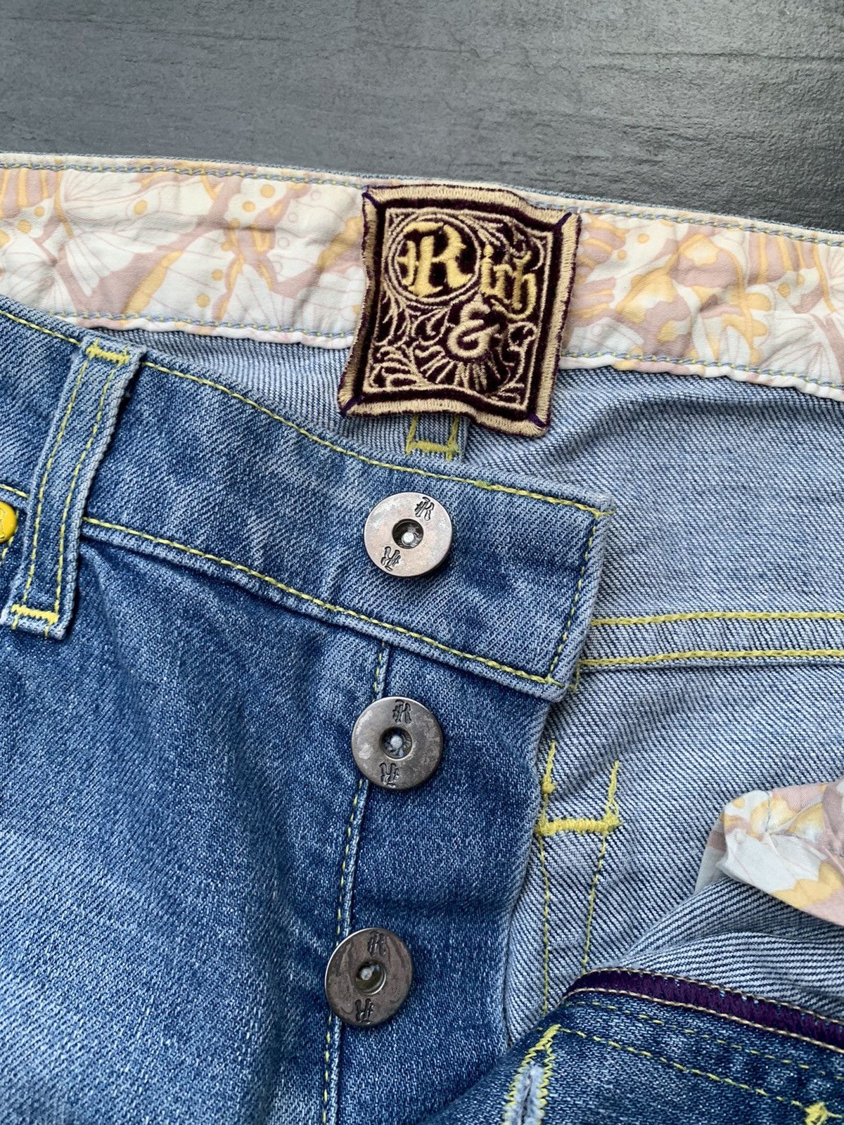 If Six Was Nine Vintage Rich & Skinny Distressed Denim Size US 31 - 3 Thumbnail