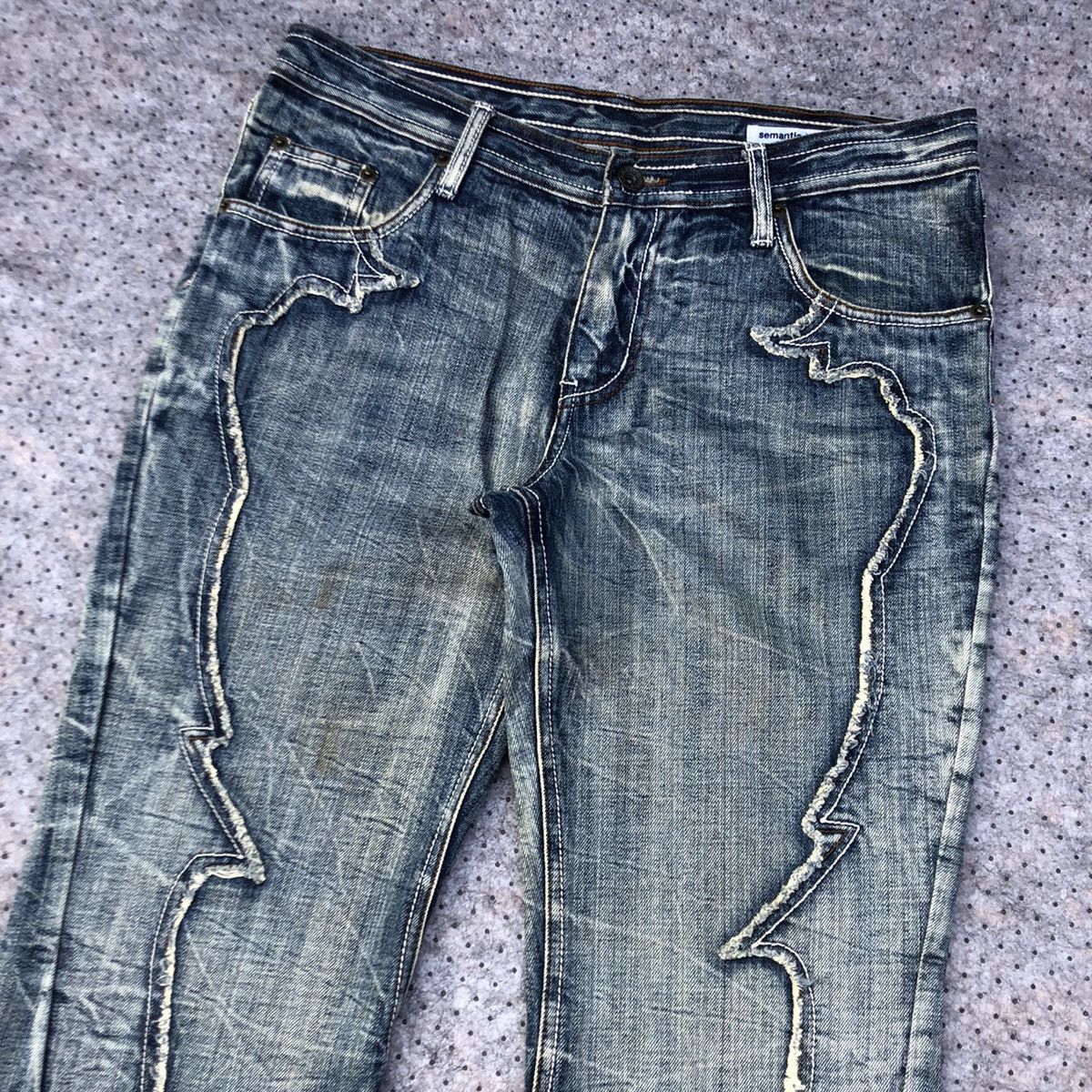 If Six Was Nine × Japanese Brand Semantic Design Japanese Flared Jeans Size US 34 / EU 50 - 3 Thumbnail
