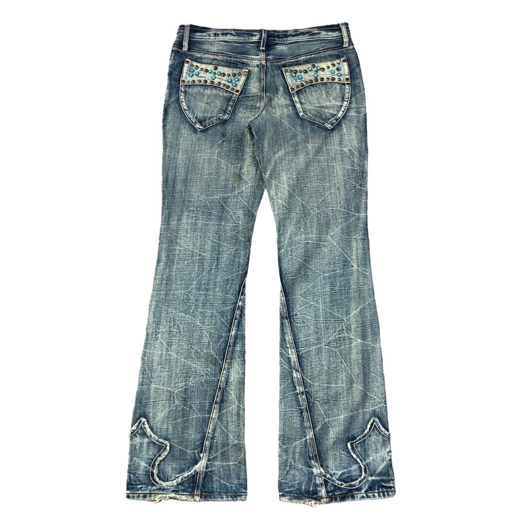 If Six Was Nine × Japanese Brand Semantic Design Japanese Flared Jeans Size US 34 / EU 50 - 2 Thumbnail