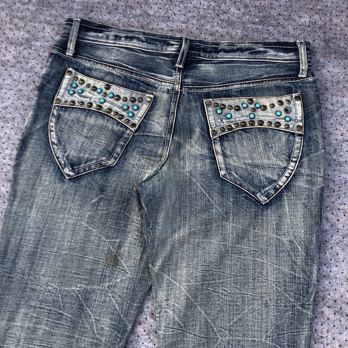 If Six Was Nine × Japanese Brand Semantic Design Japanese Flared Jeans Size US 34 / EU 50 - 4 Thumbnail