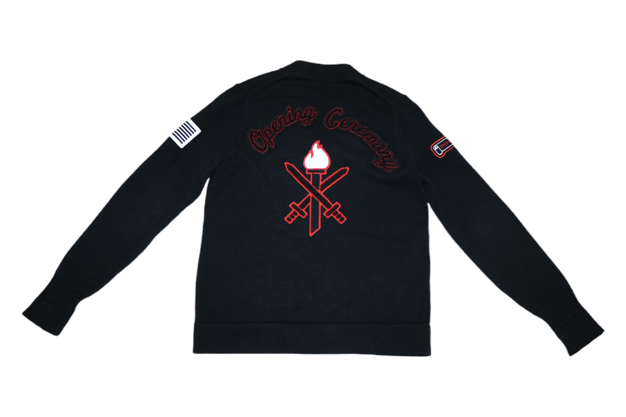 Opening Ceremony Opening Ceremony Varsity Cable Knit Cardigan Size US M / EU 48-50 / 2 - 2 Thumbnail