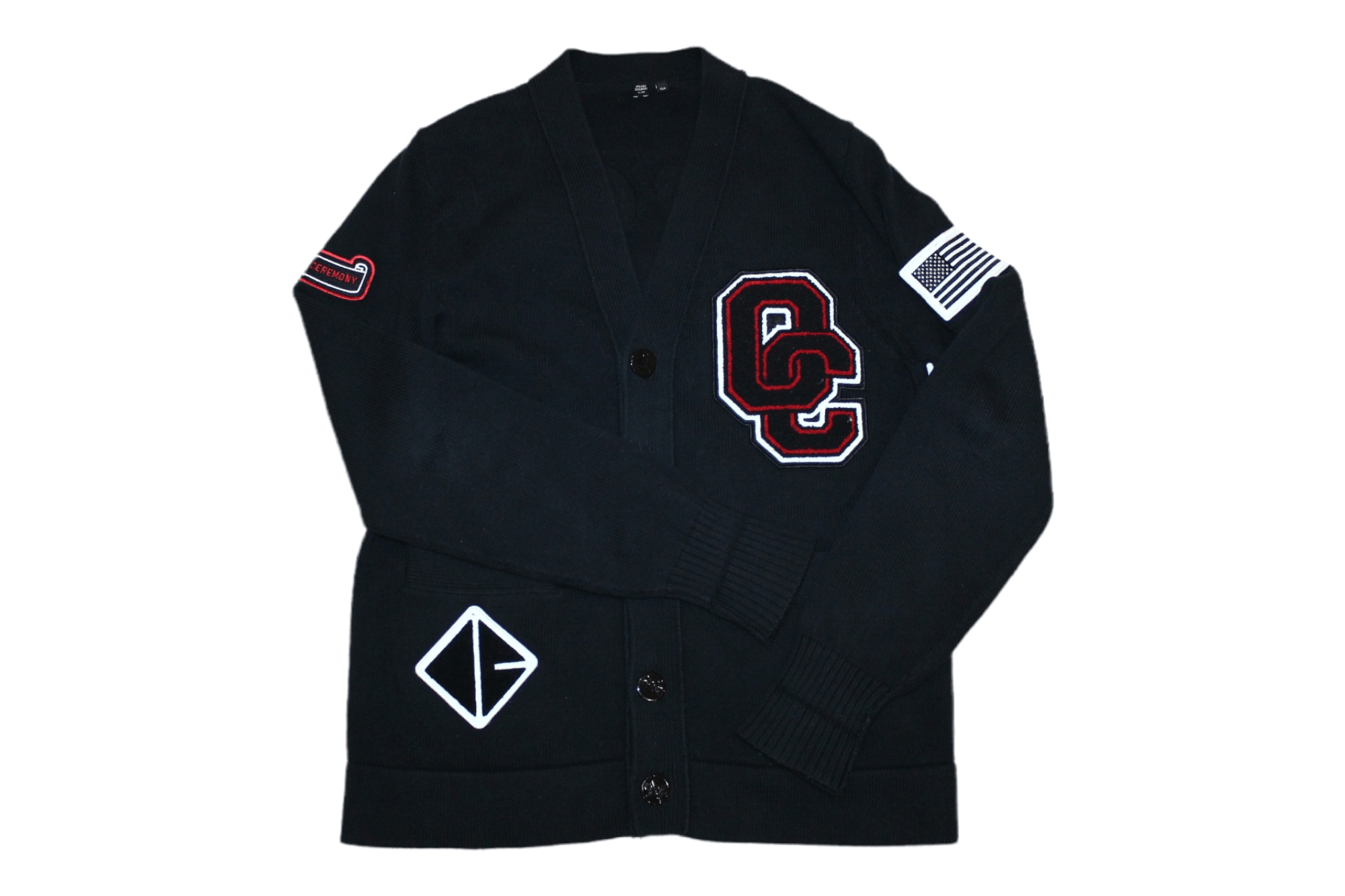 Opening Ceremony Opening Ceremony Varsity Cable Knit Cardigan Size US M / EU 48-50 / 2 - 1 Thumbnail