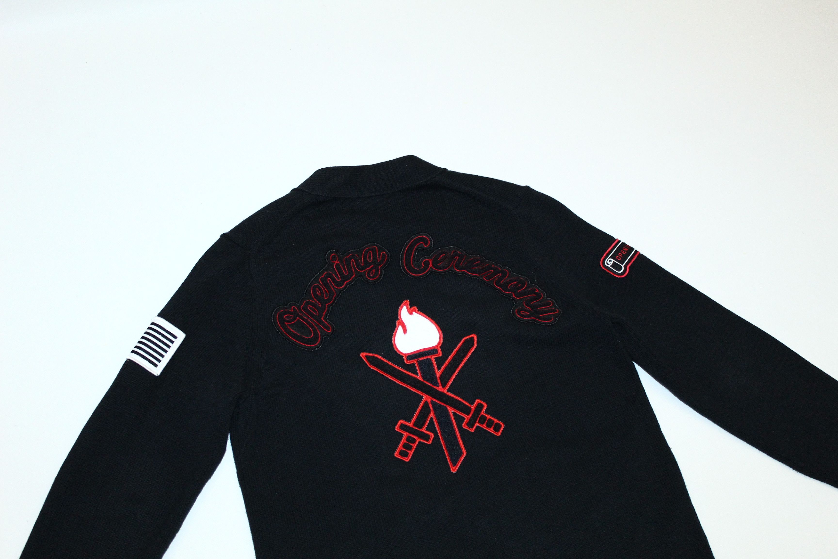 Opening Ceremony Opening Ceremony Varsity Cable Knit Cardigan Size US M / EU 48-50 / 2 - 7 Thumbnail