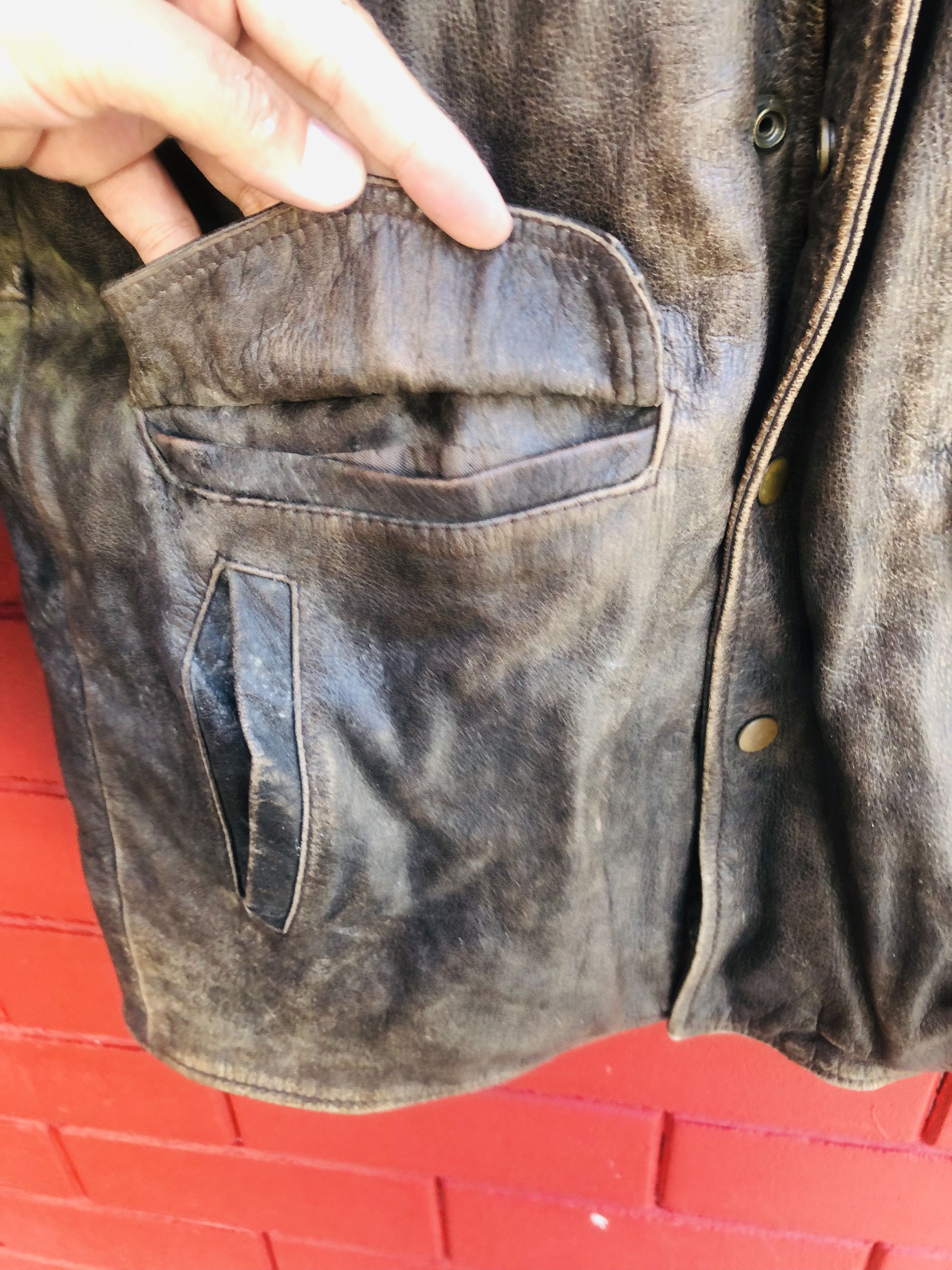 Japanese Brand × Vintage Vintage D1560 Designed Fashion Style Leather Jacket Size US L / EU 52-54 / 3 - 8 Thumbnail