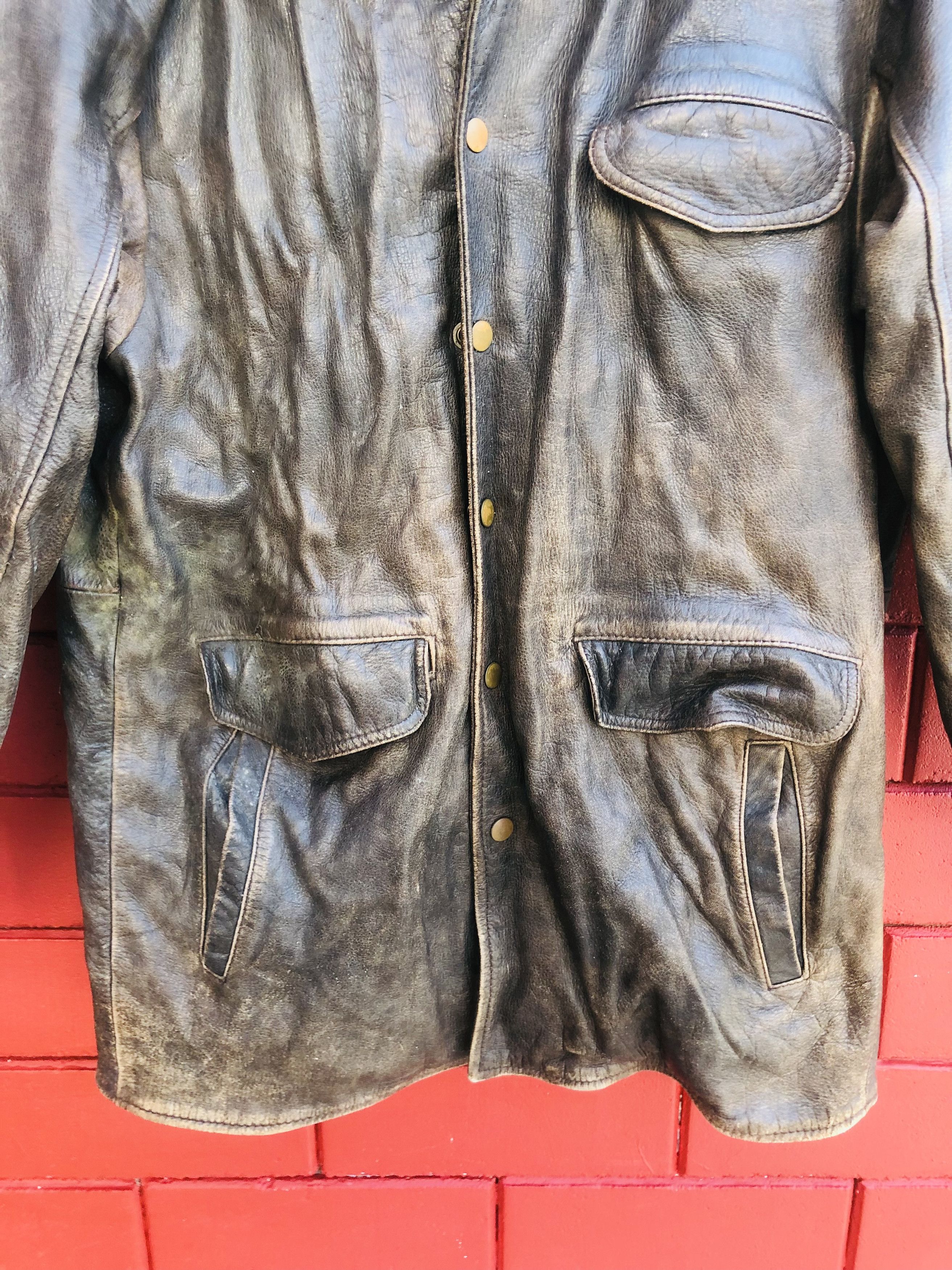 Japanese Brand × Vintage Vintage D1560 Designed Fashion Style Leather Jacket Size US L / EU 52-54 / 3 - 4 Thumbnail