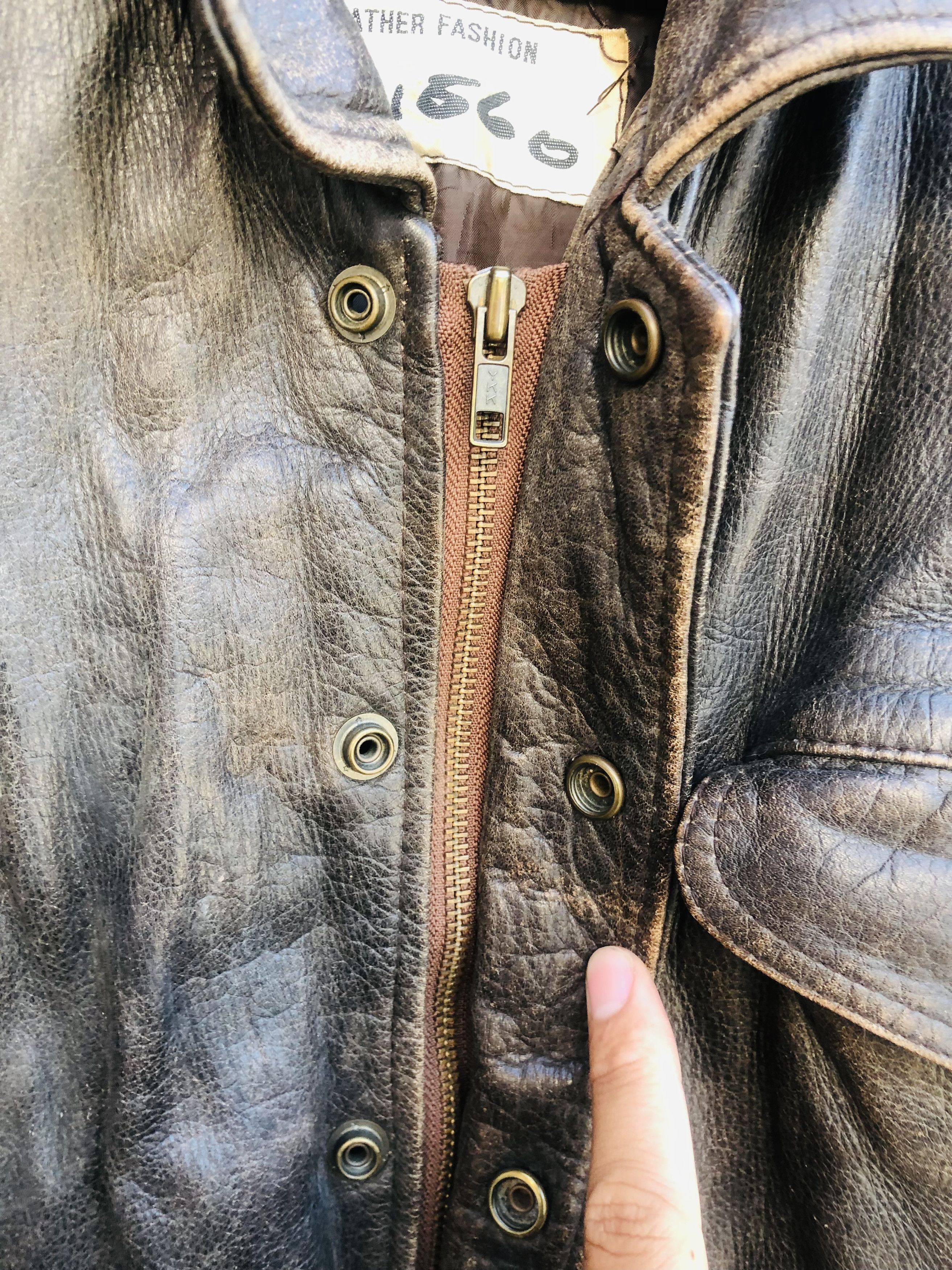 Japanese Brand × Vintage Vintage D1560 Designed Fashion Style Leather Jacket Size US L / EU 52-54 / 3 - 5 Thumbnail
