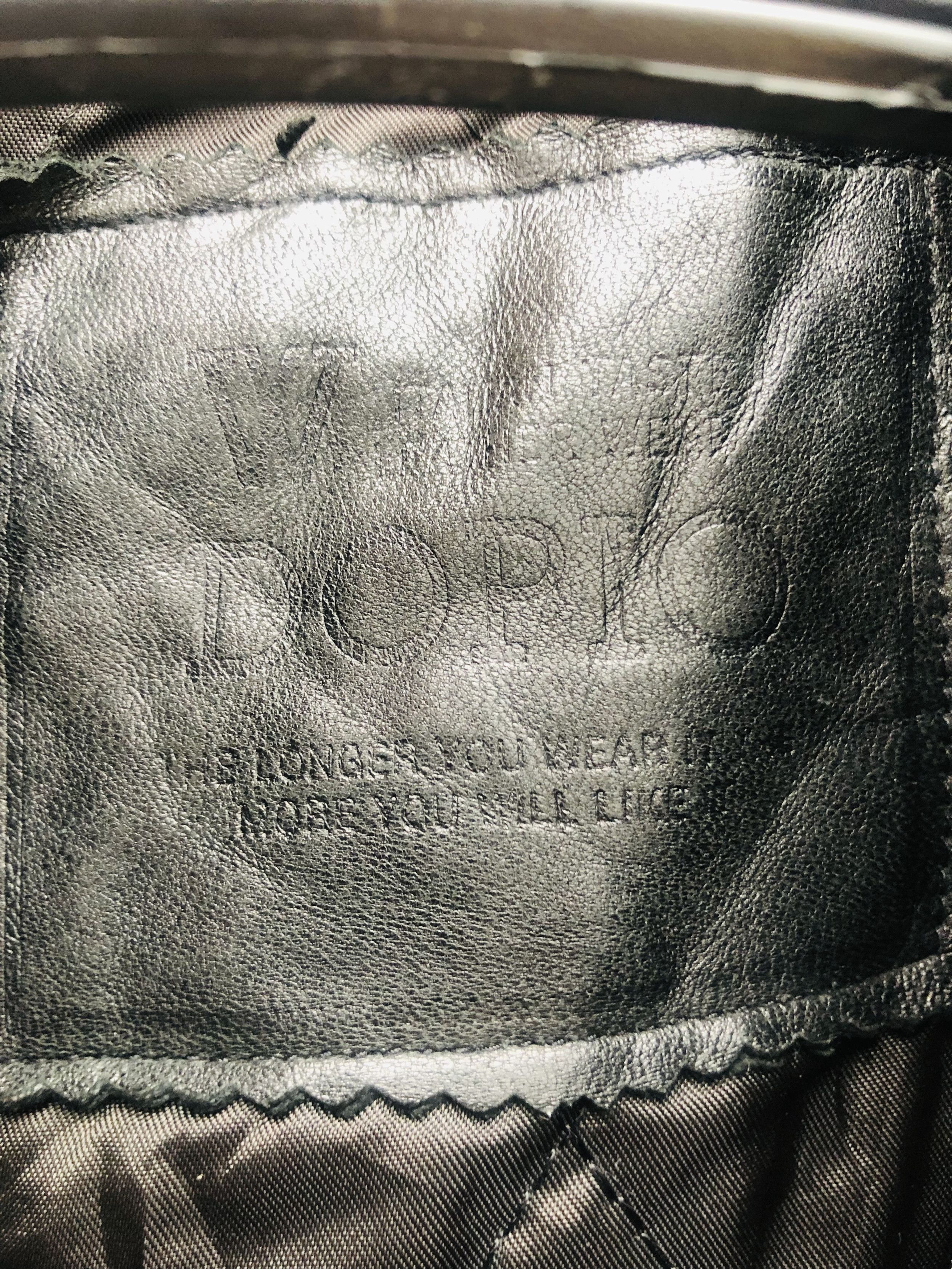 Japanese Brand × Vintage Vintage Dopio Leather Jacket Designer Fashion Style Size US L / EU 52-54 / 3 - 9 Thumbnail