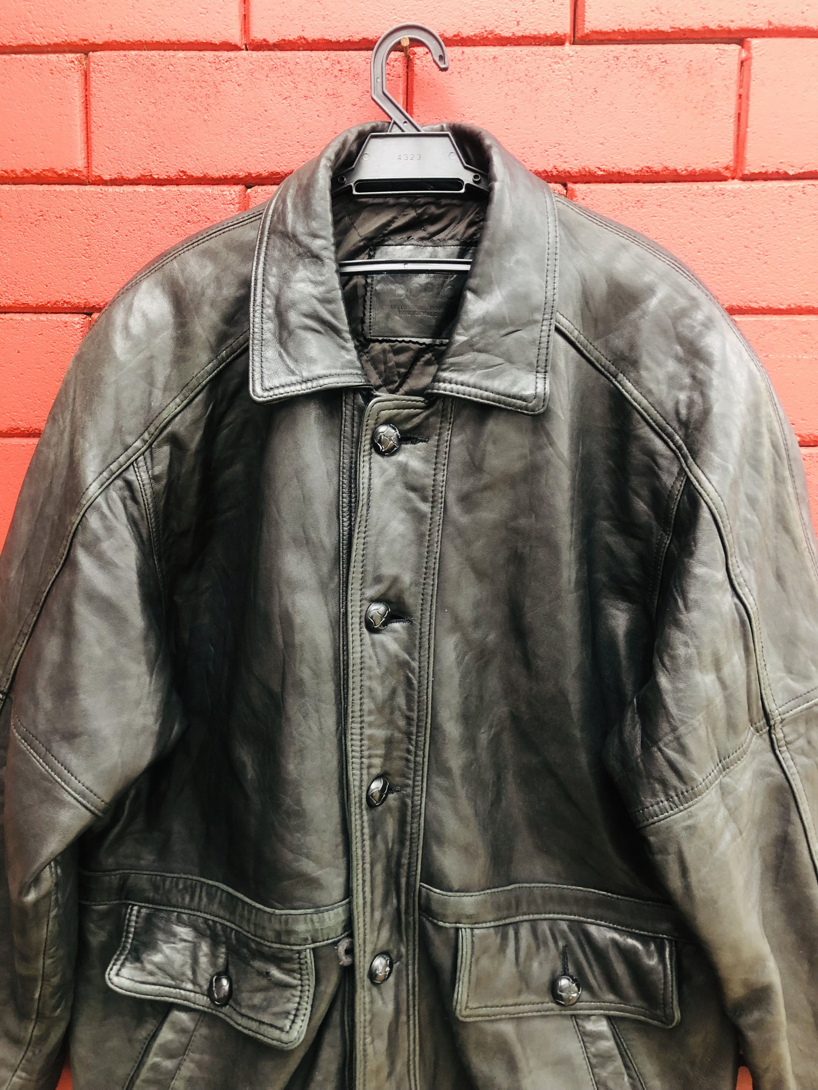 Japanese Brand × Vintage Vintage Dopio Leather Jacket Designer Fashion Style Size US L / EU 52-54 / 3 - 3 Thumbnail