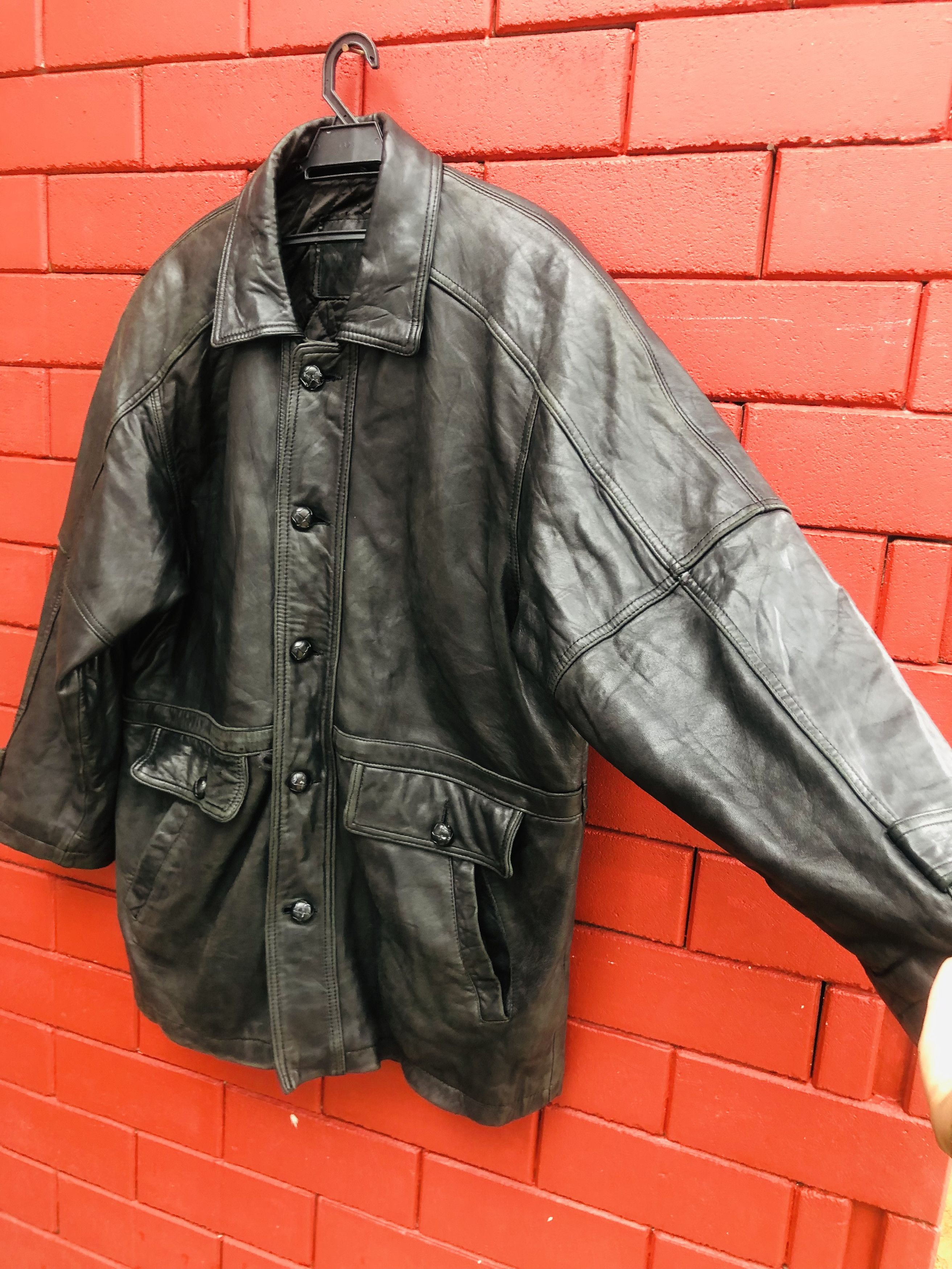 Japanese Brand × Vintage Vintage Dopio Leather Jacket Designer Fashion Style Size US L / EU 52-54 / 3 - 6 Thumbnail