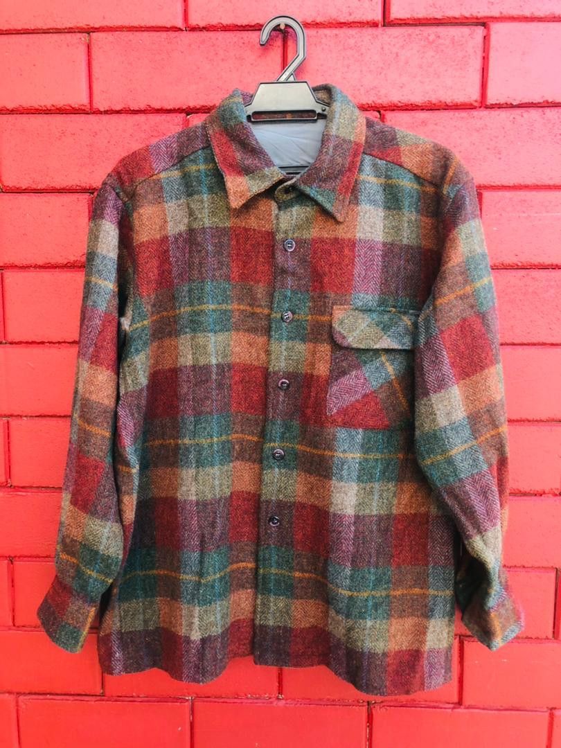 image of Vintage Japanese Designer Fashion Long Sleeve Wool, Men's (Size Large)