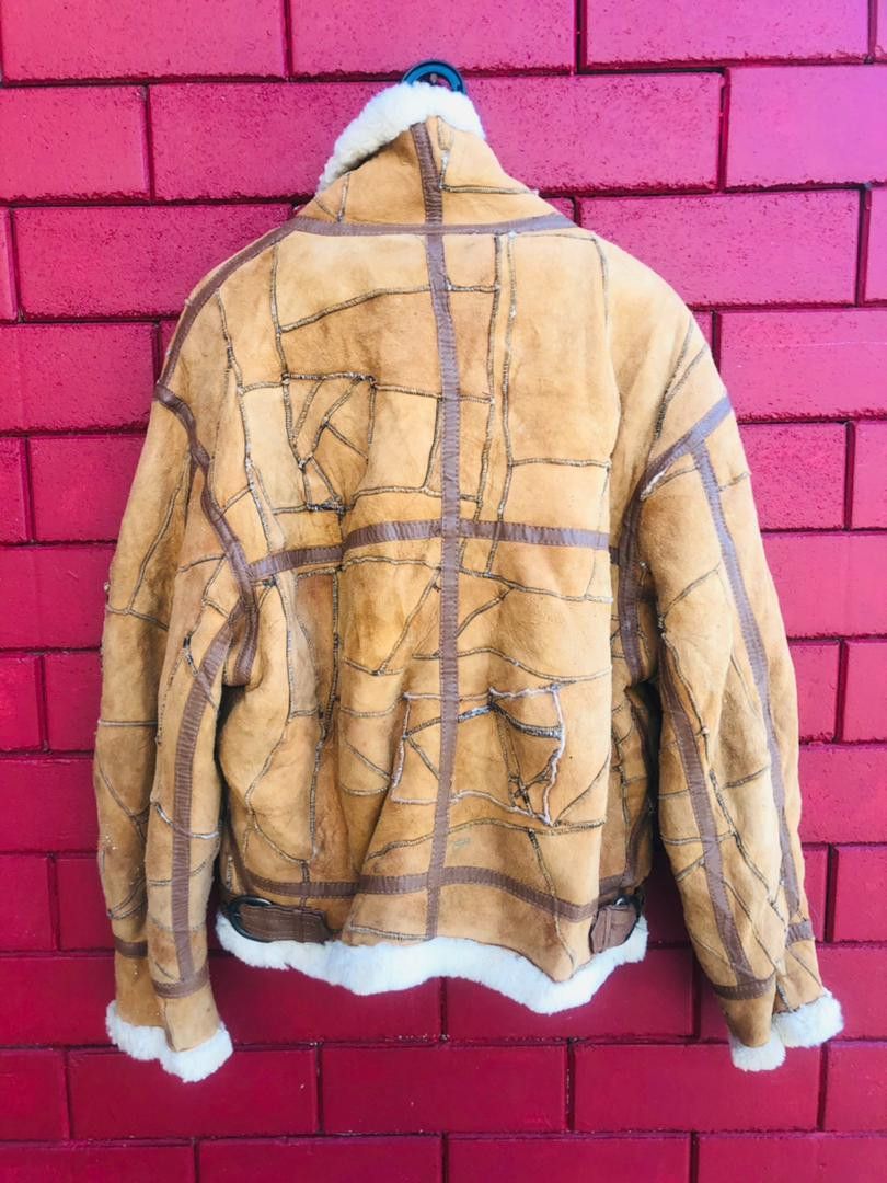 Japanese Brand × Vintage Vintage Yakuza Leather Jacket Designed Fashion Style Size US L / EU 52-54 / 3 - 2 Thumbnail