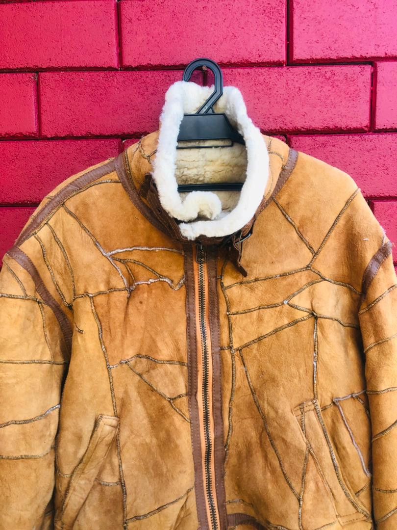 Japanese Brand × Vintage Vintage Yakuza Leather Jacket Designed Fashion Style Size US L / EU 52-54 / 3 - 3 Thumbnail