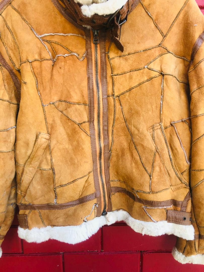 Japanese Brand × Vintage Vintage Yakuza Leather Jacket Designed Fashion Style Size US L / EU 52-54 / 3 - 4 Thumbnail