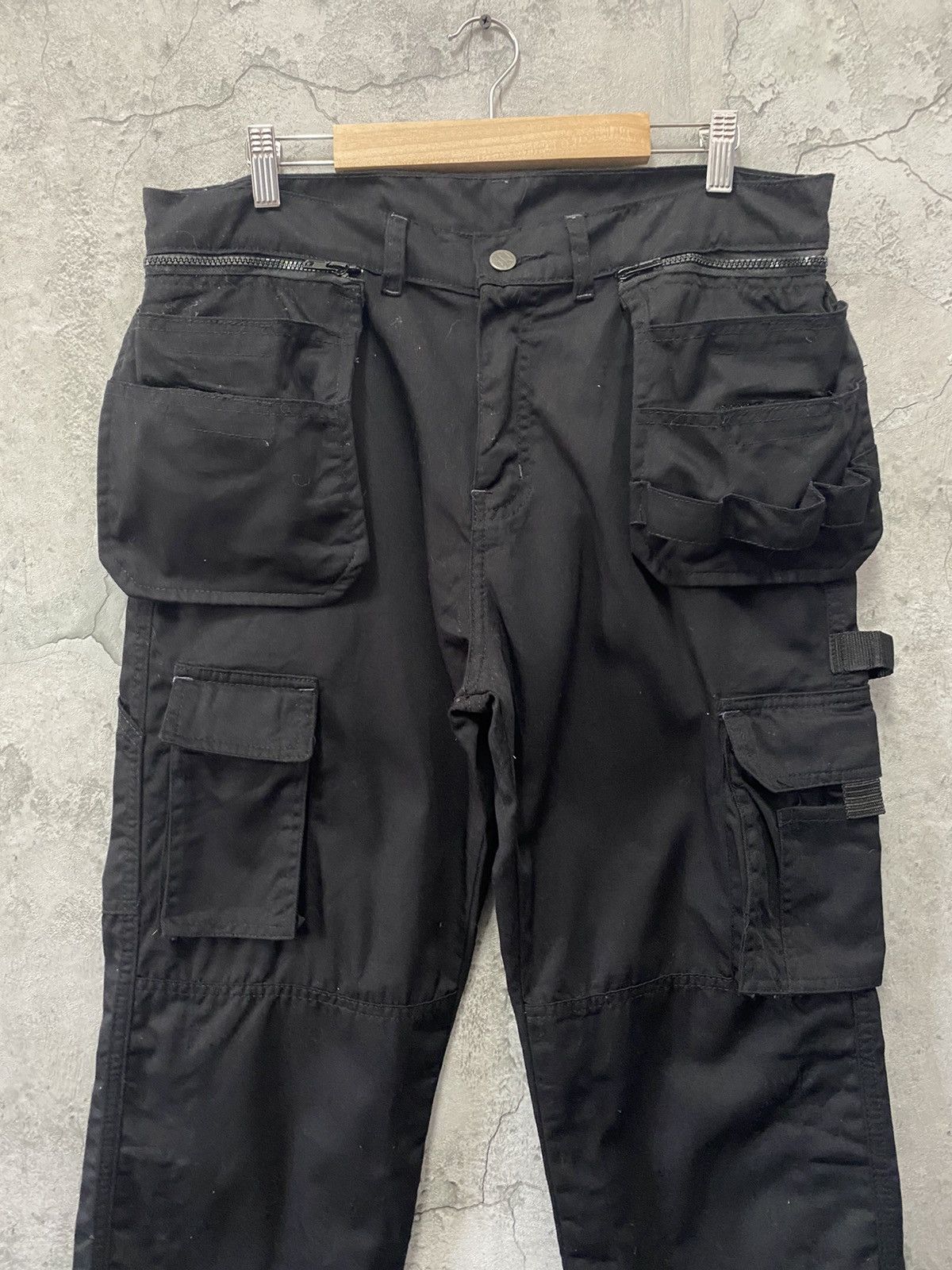Japanese Brand × Vintage Vintage Tactical Carpenter Utility Multi Pocket Cargo Pants Size US 34 / EU 50 - 4 Thumbnail