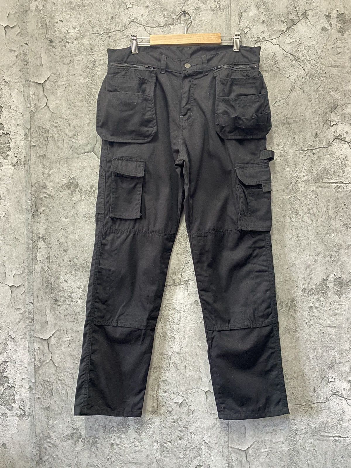 Japanese Brand × Vintage Vintage Tactical Carpenter Utility Multi Pocket Cargo Pants Size US 34 / EU 50 - 2 Thumbnail