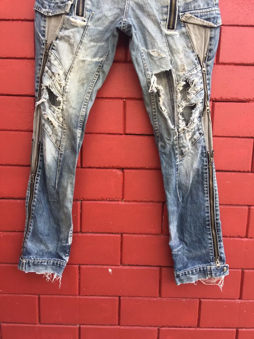 Japanese Brand × PPFM Vintage PPFM Japanese Distressed Travis Scott Fashion Style Size US 32 / EU 48 - 4 Thumbnail
