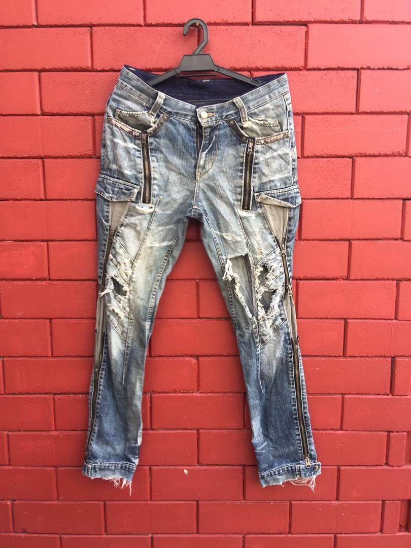 Japanese Brand × PPFM Vintage PPFM Japanese Distressed Travis Scott Fashion Style Size US 32 / EU 48 - 1 Thumbnail