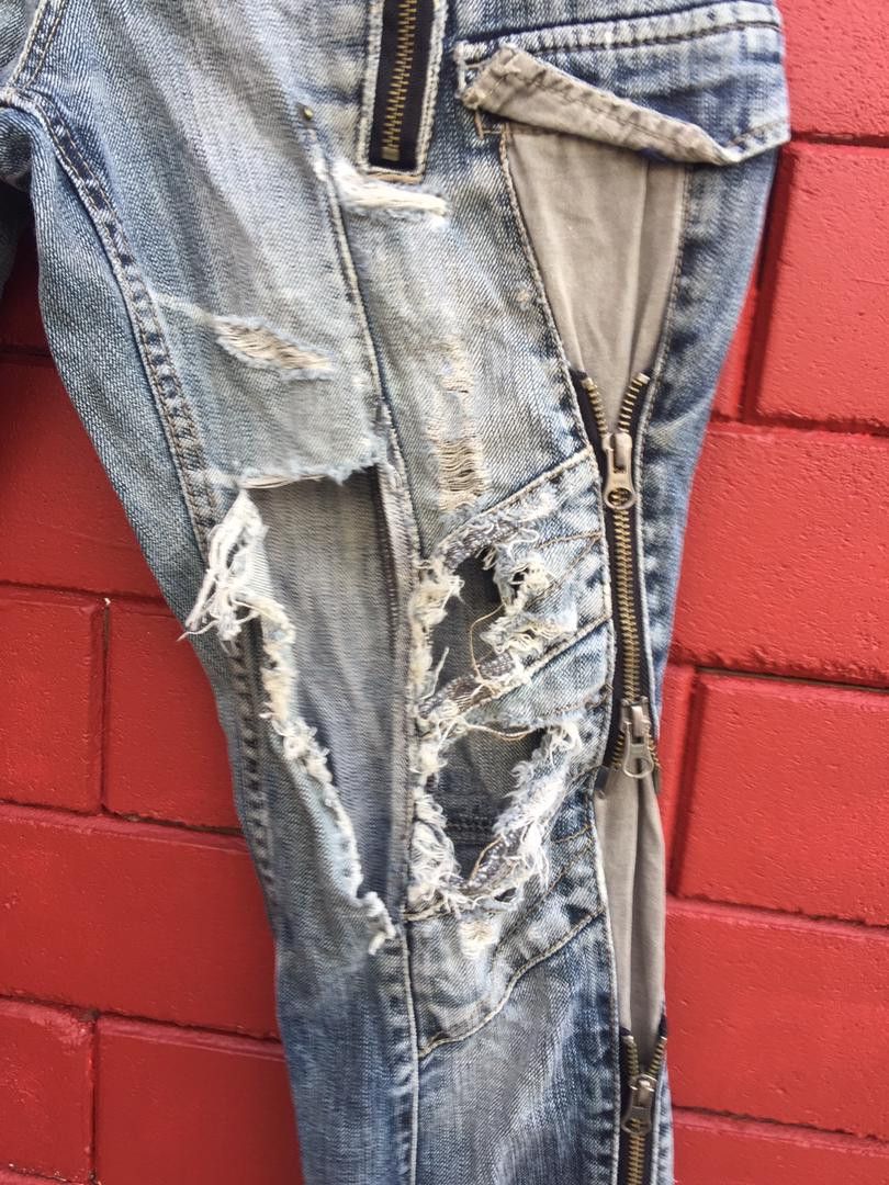 Japanese Brand × PPFM Vintage PPFM Japanese Distressed Travis Scott Fashion Style Size US 32 / EU 48 - 6 Thumbnail