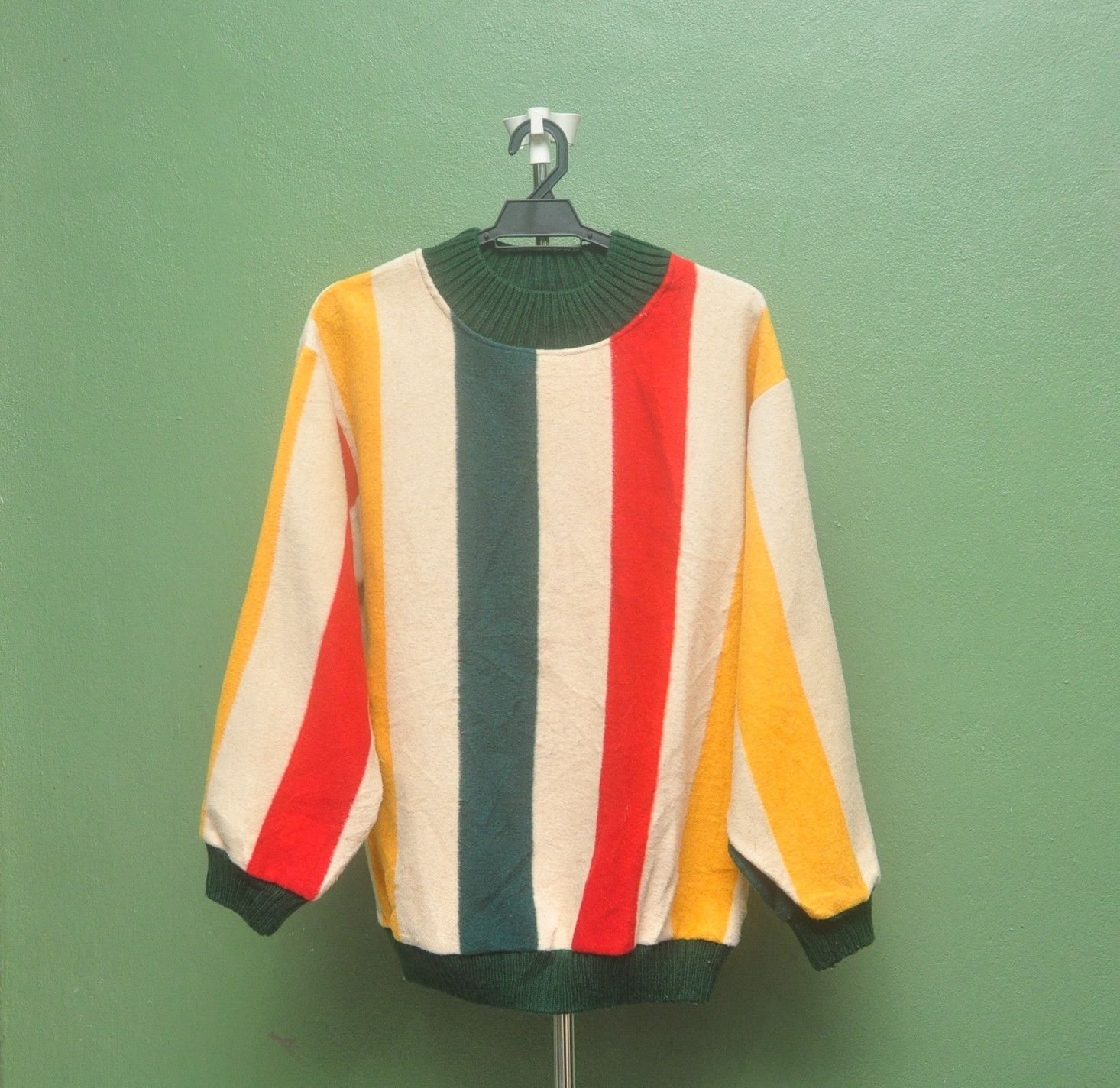 image of Vintage Lele Multicolour Cashmere Sweater Jacket Pullover, Men's (Size Large)