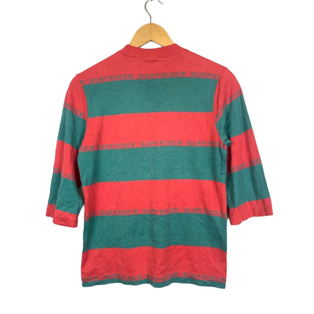 Vintage Vtg 70’s Surf Rider Macos Knitted Half Sleeve tee Size US S / EU 44-46 / 1 - 5 Thumbnail