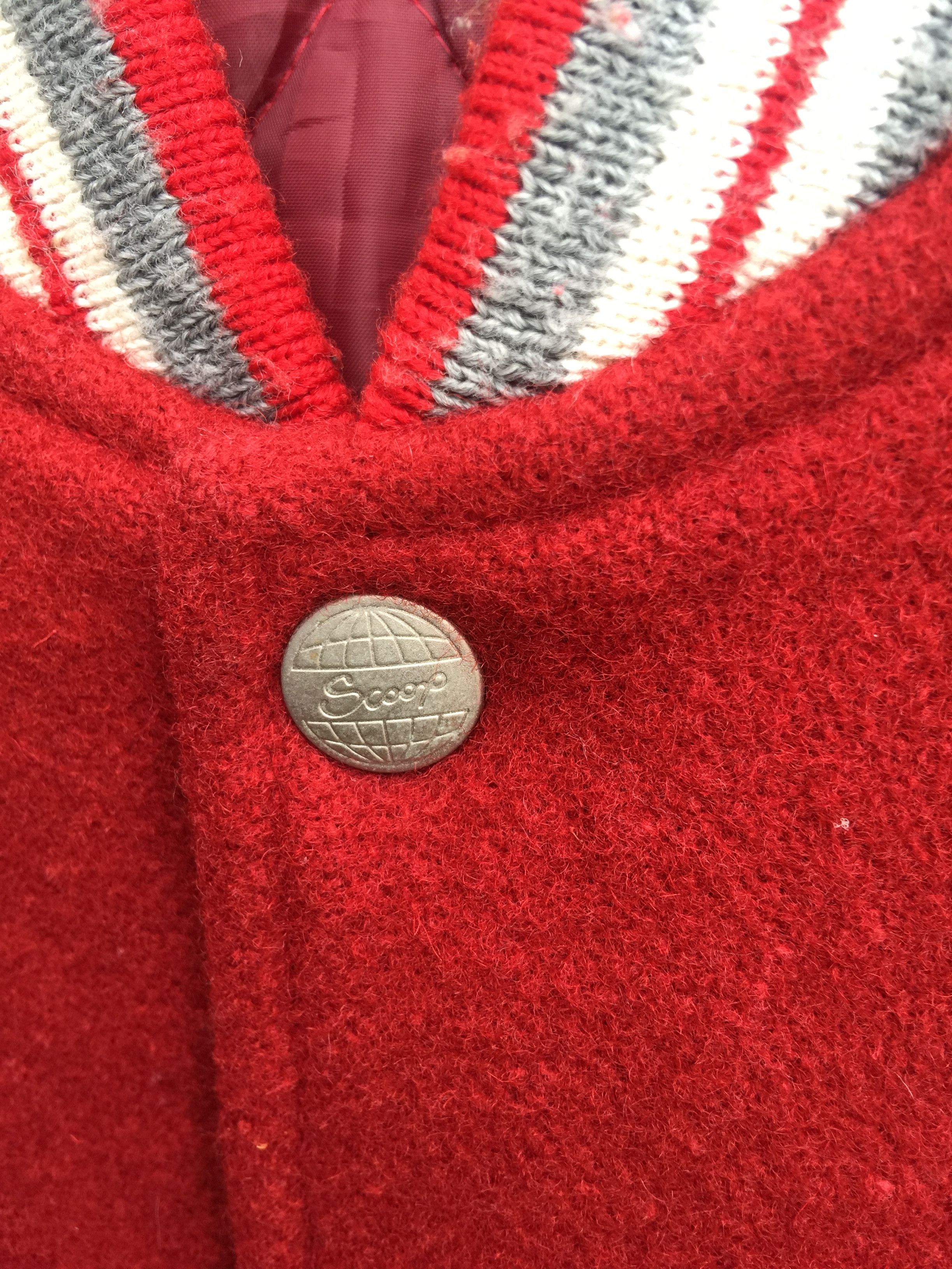 Japanese Brand × Vintage Vintage Scoop Varsity Jacket Maroon Travis Scott Style Size US L / EU 52-54 / 3 - 5 Thumbnail