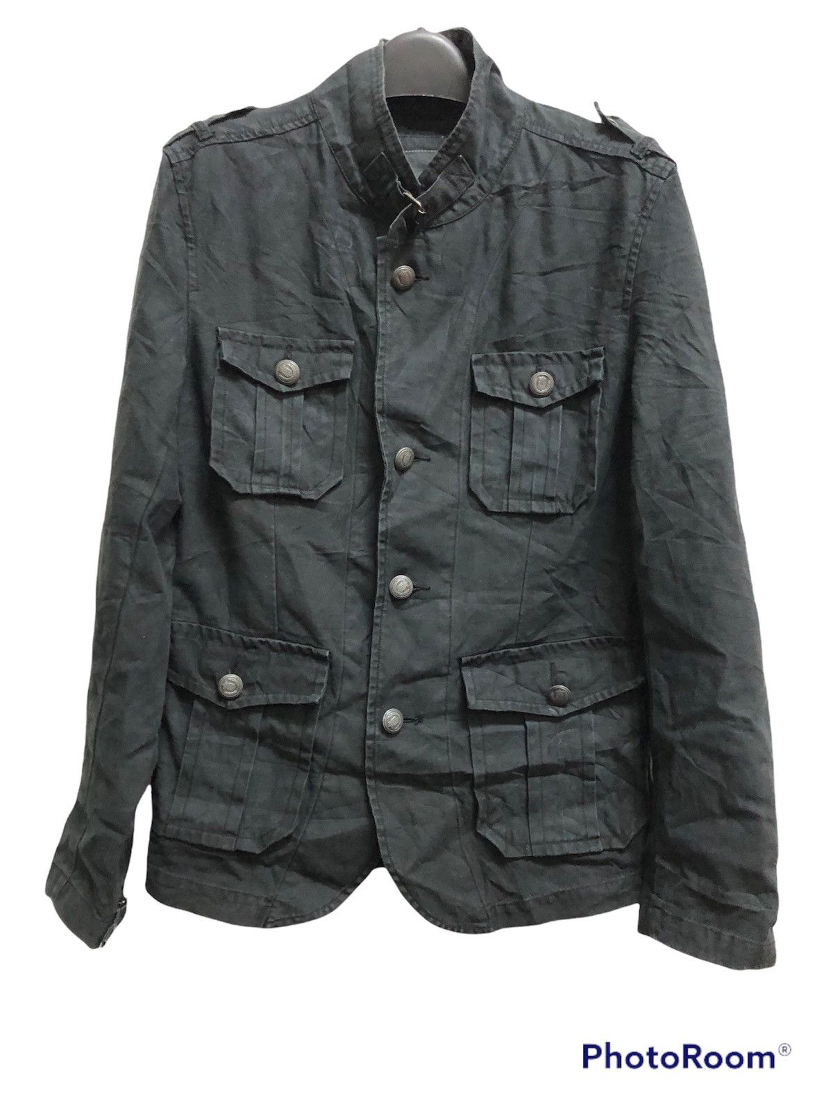 image of Nst Long Sleve Jacket Worker Saiz M in Black, Men's (Size Medium)