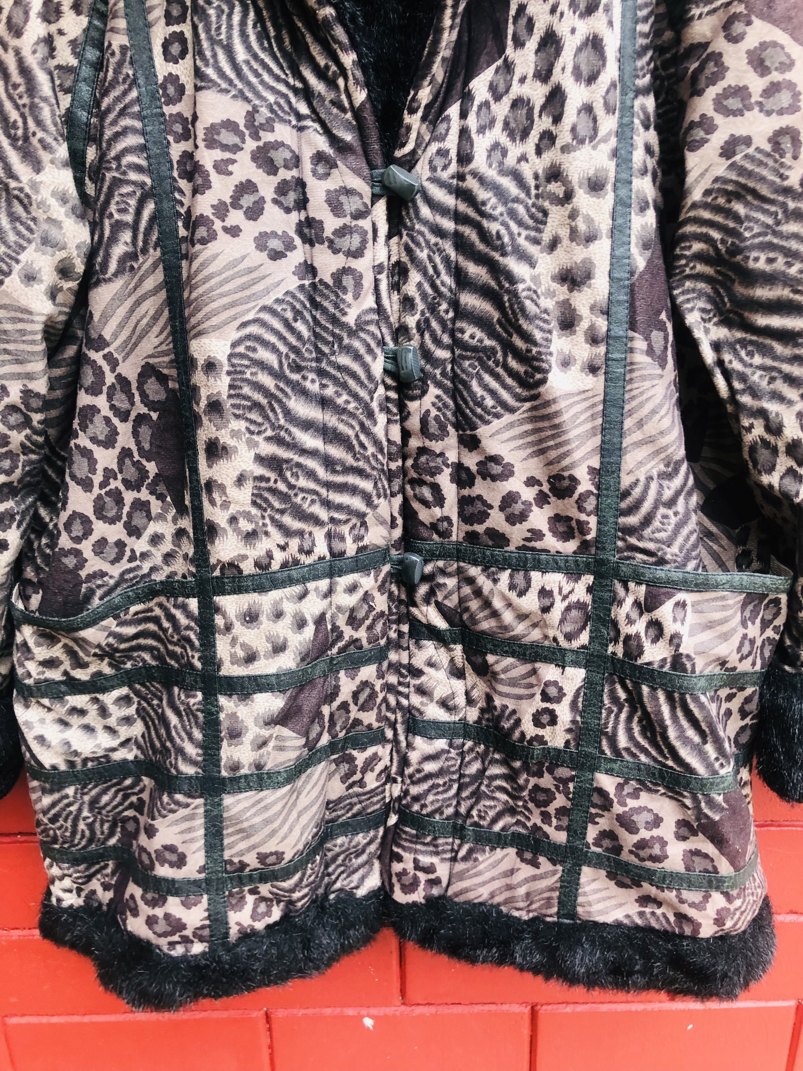 Japanese Brand × Vintage Vintage Leopard Japanese Designer Streewear Fashion Jacket Size US XL / EU 56 / 4 - 4 Thumbnail