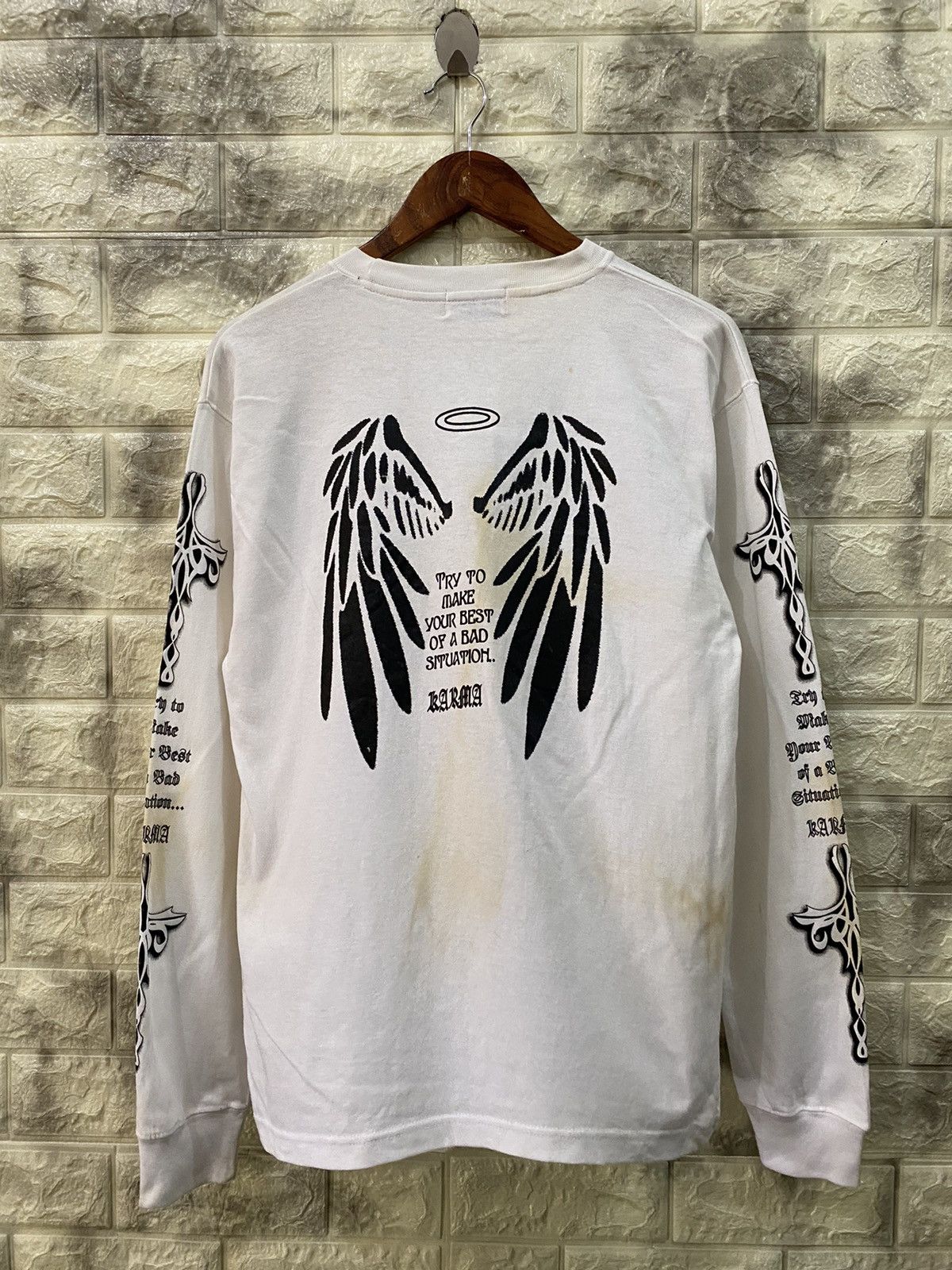 Japanese Brand Streetwear Shirt Karma Brand Size US M / EU 48-50 / 2 - 1 Thumbnail