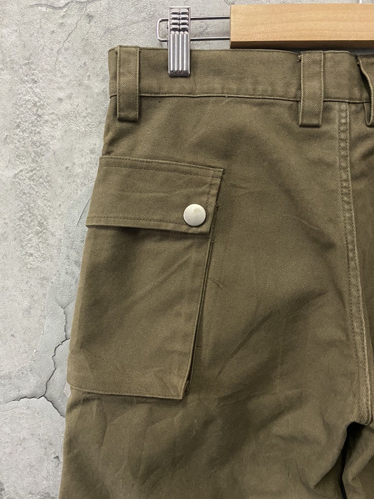 Japanese Brand E Hyphen 66 Japan Cargo Flared Wide Leg Military style Pants Size US 30 / EU 46 - 9 Thumbnail