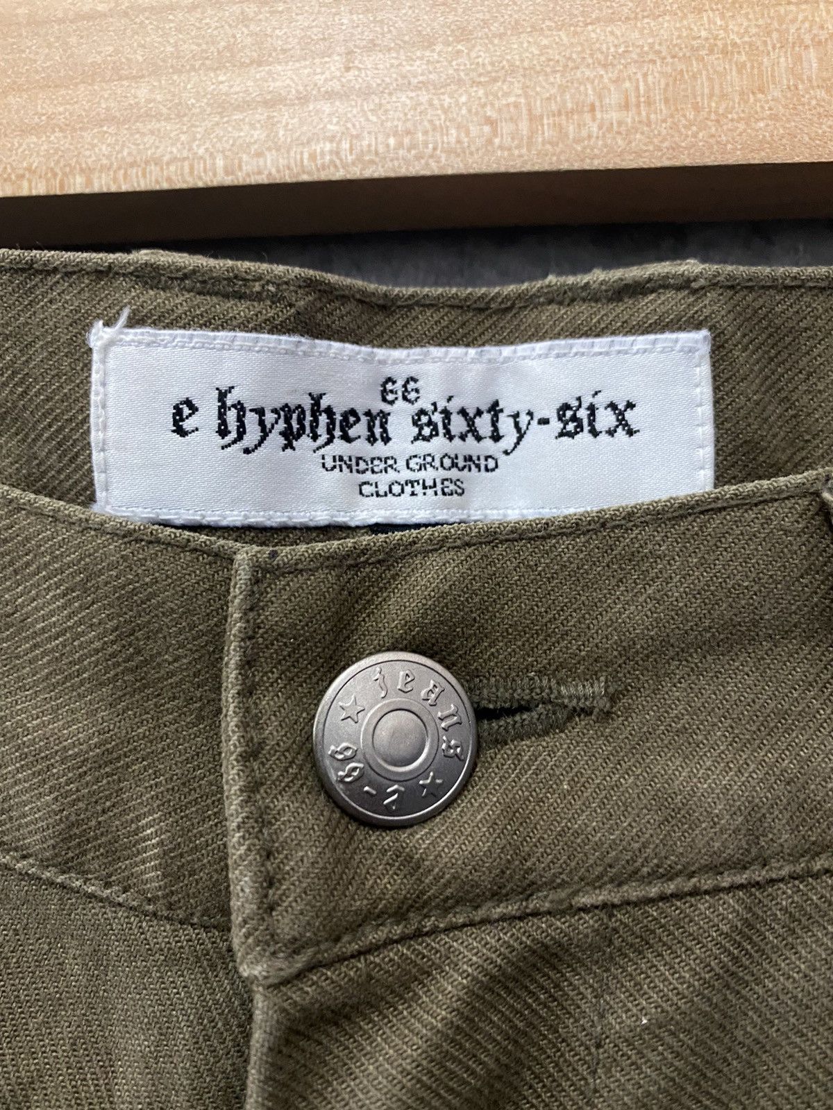 Japanese Brand E Hyphen 66 Japan Cargo Flared Wide Leg Military style Pants Size US 30 / EU 46 - 13 Thumbnail