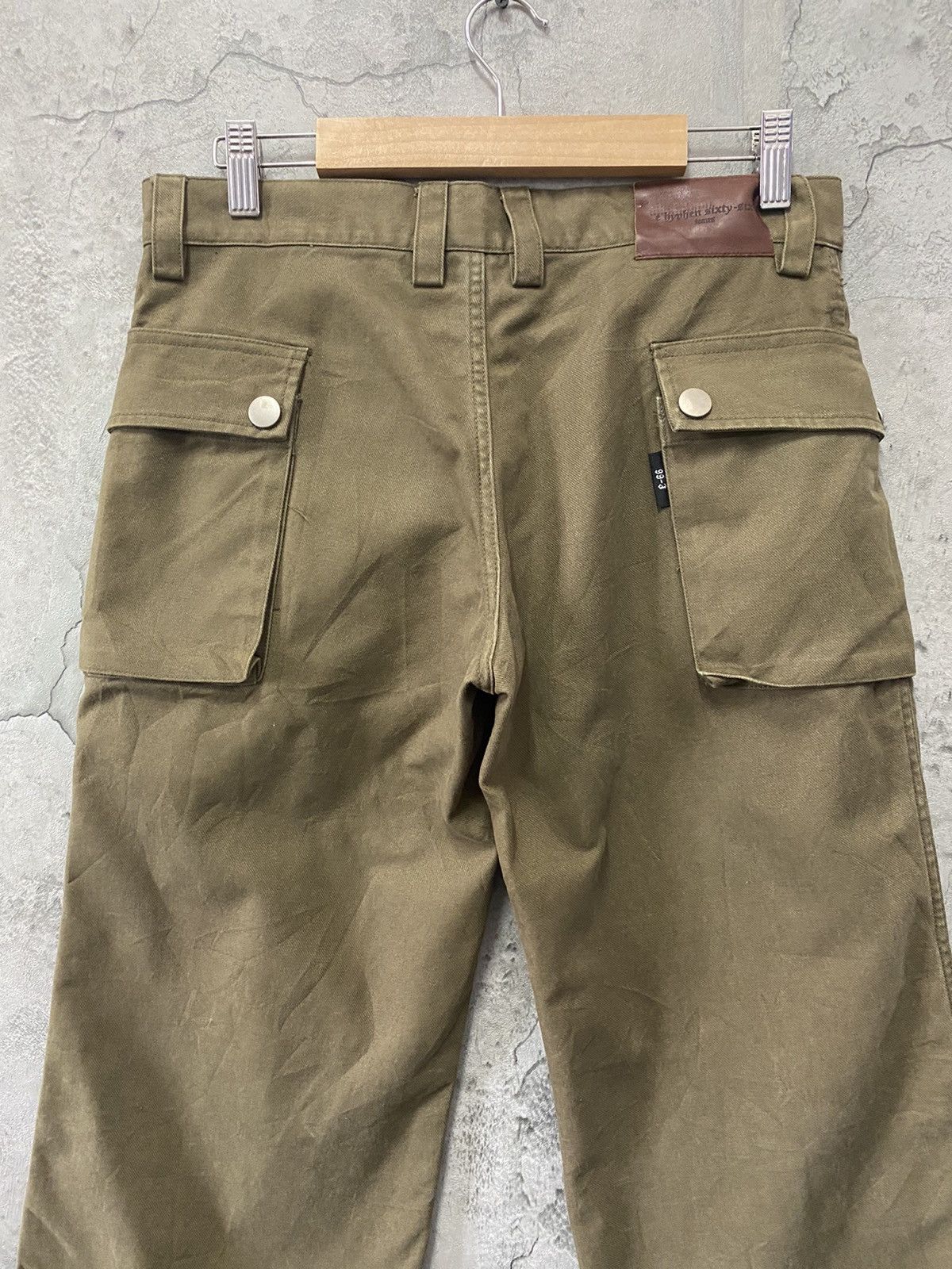 Japanese Brand E Hyphen 66 Japan Cargo Flared Wide Leg Military style Pants Size US 30 / EU 46 - 7 Thumbnail