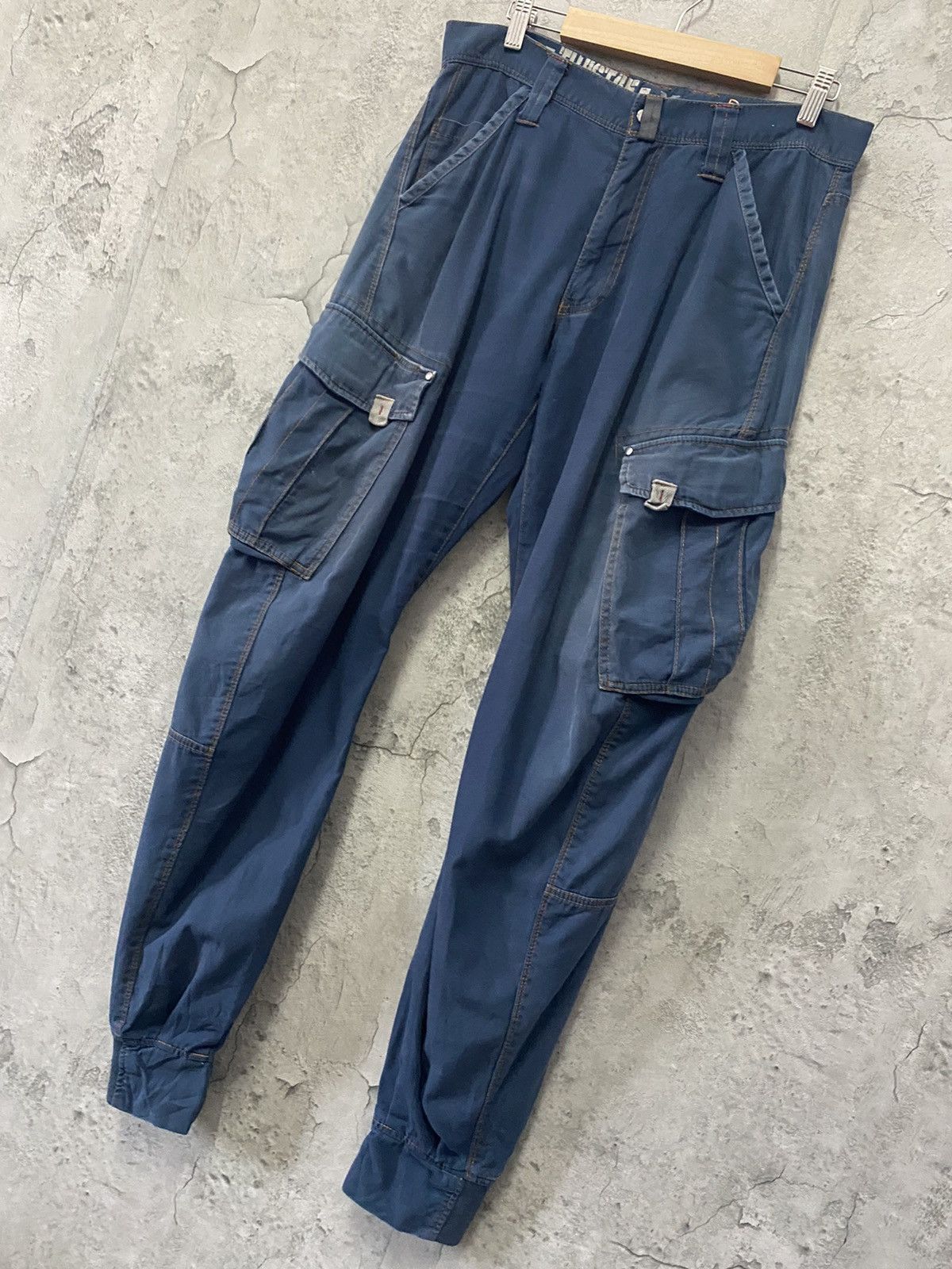 Japanese Brand Vintage Twist46 Xebec Cargo jogger Curve Seam Size US 32 / EU 48 - 3 Thumbnail