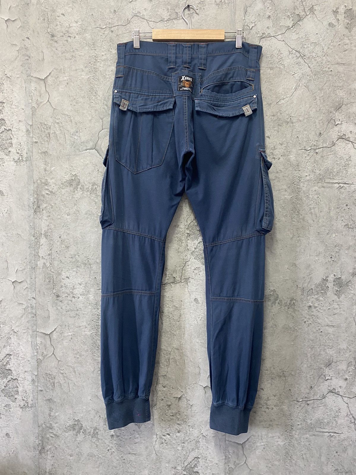 Japanese Brand Vintage Twist46 Xebec Cargo jogger Curve Seam Size US 32 / EU 48 - 2 Thumbnail