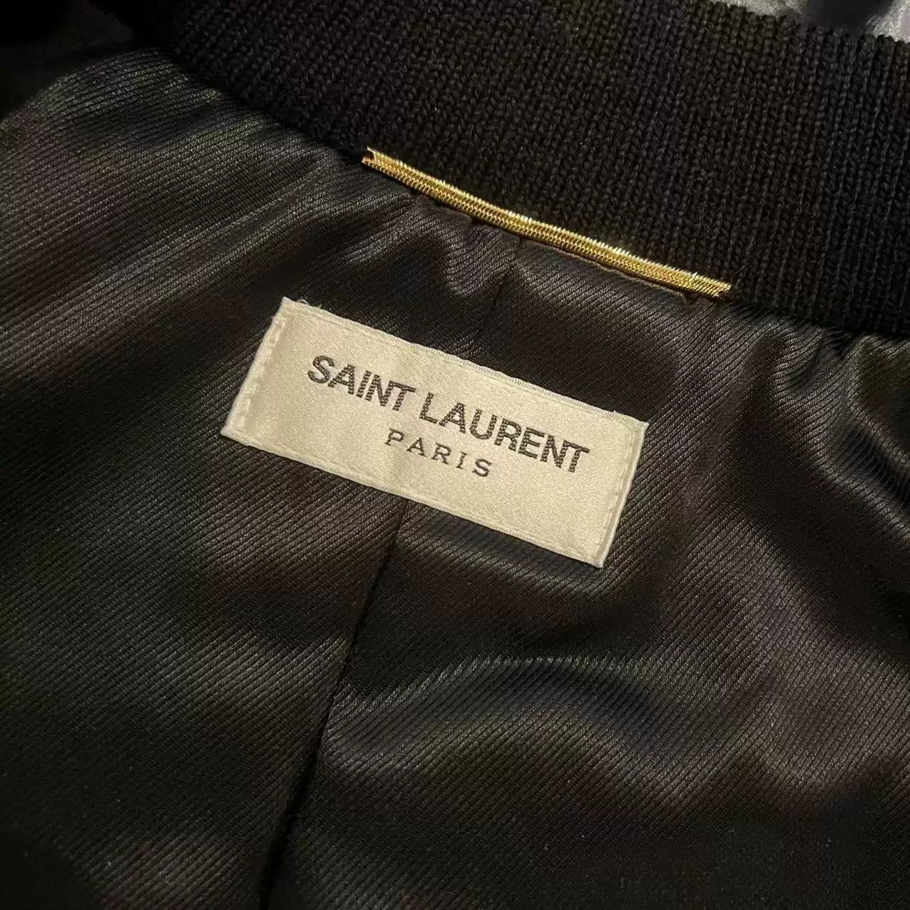 Saint Laurent Paris Saint Laurent Glitter Ysl Velvet Bomber Jacket Size Fr40 Size M / US 6-8 / IT 42-44 - 5 Thumbnail