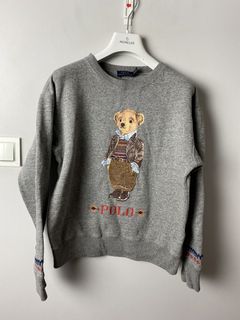 Polo Ralph Lauren LA DODGERS BEAR SWEATSHIRT Grey