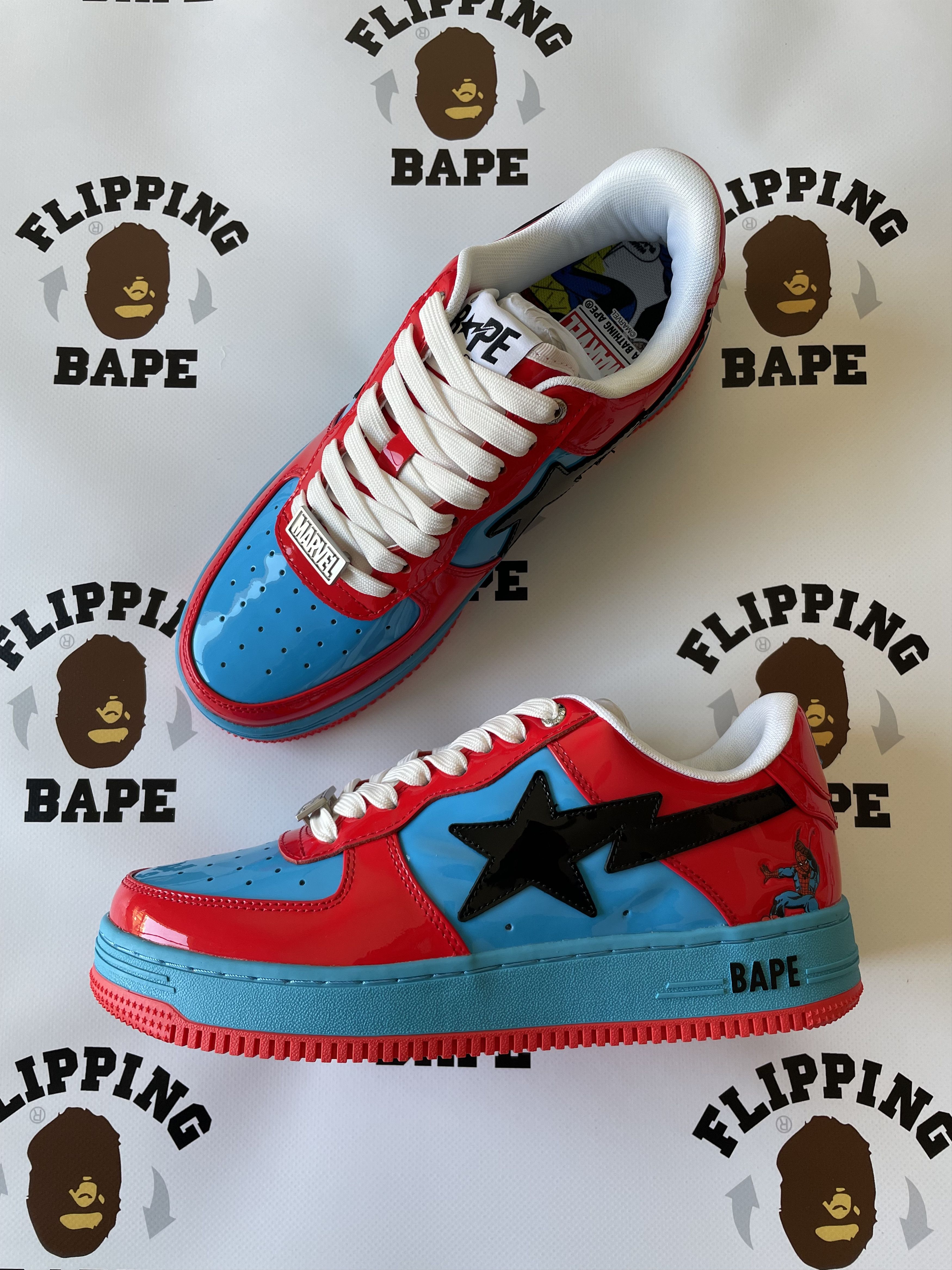 Bape MARVEL BAPE STA SPIDER MAN Size US 8.5 / EU 41-42 - 1 Thumbnail
