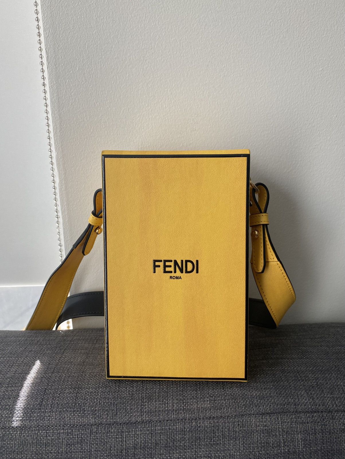 Fendi Fendi Yellow Vertical Box Bag | Grailed