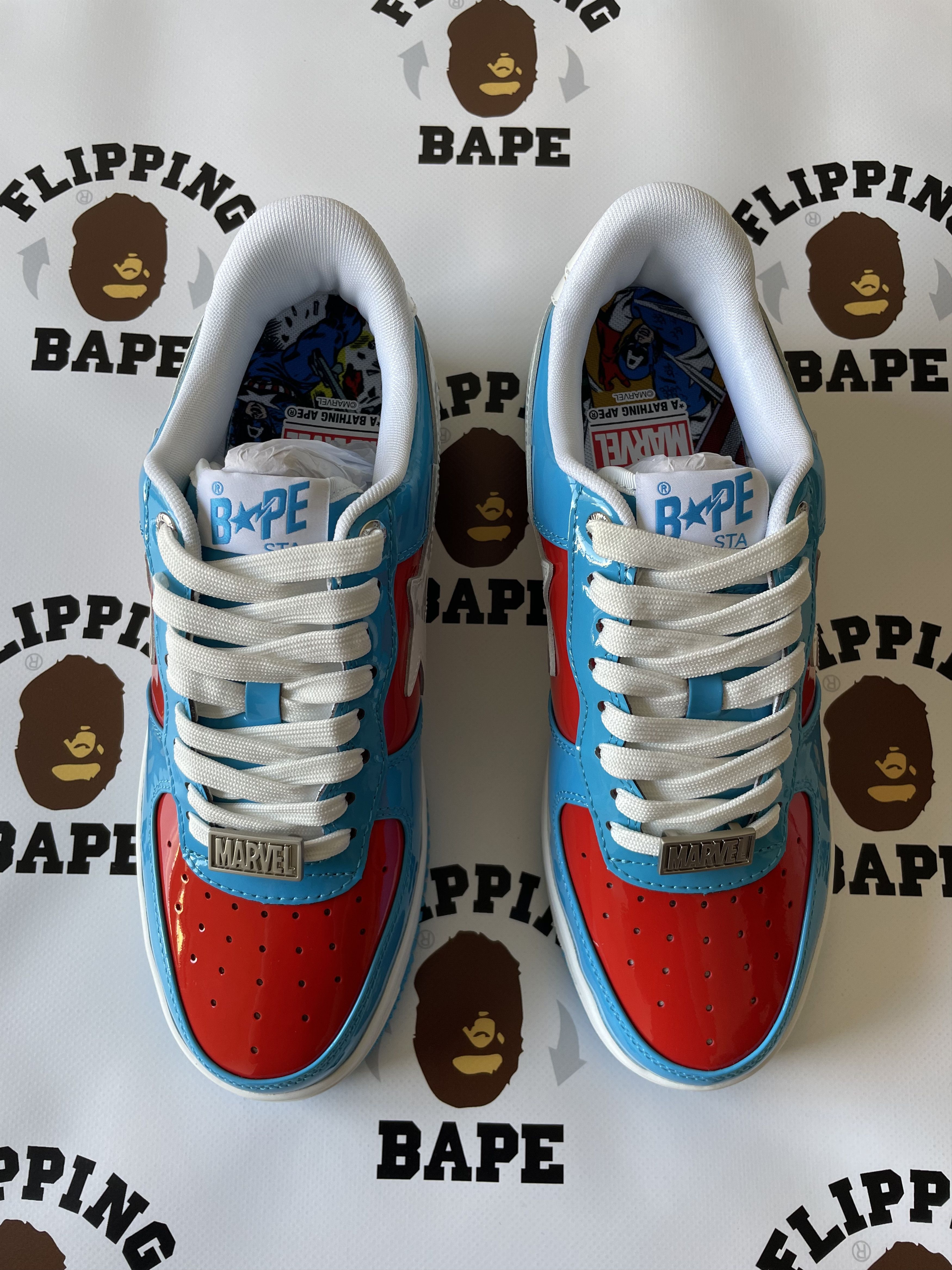 Bape MARVEL BAPE STA CAPTAIN AMERICA Size US 8.5 / EU 41-42 - 2 Thumbnail