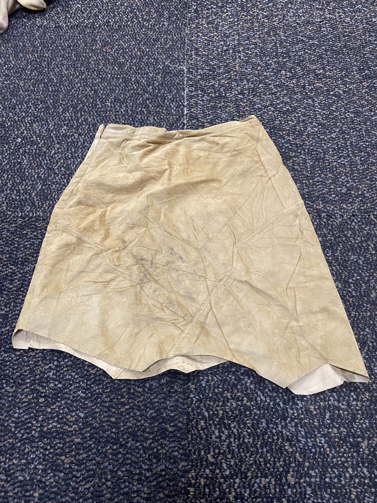 Designer Diesel Leather Sexy Skirt Size 24" / US 00 / IT 34 - 6 Thumbnail